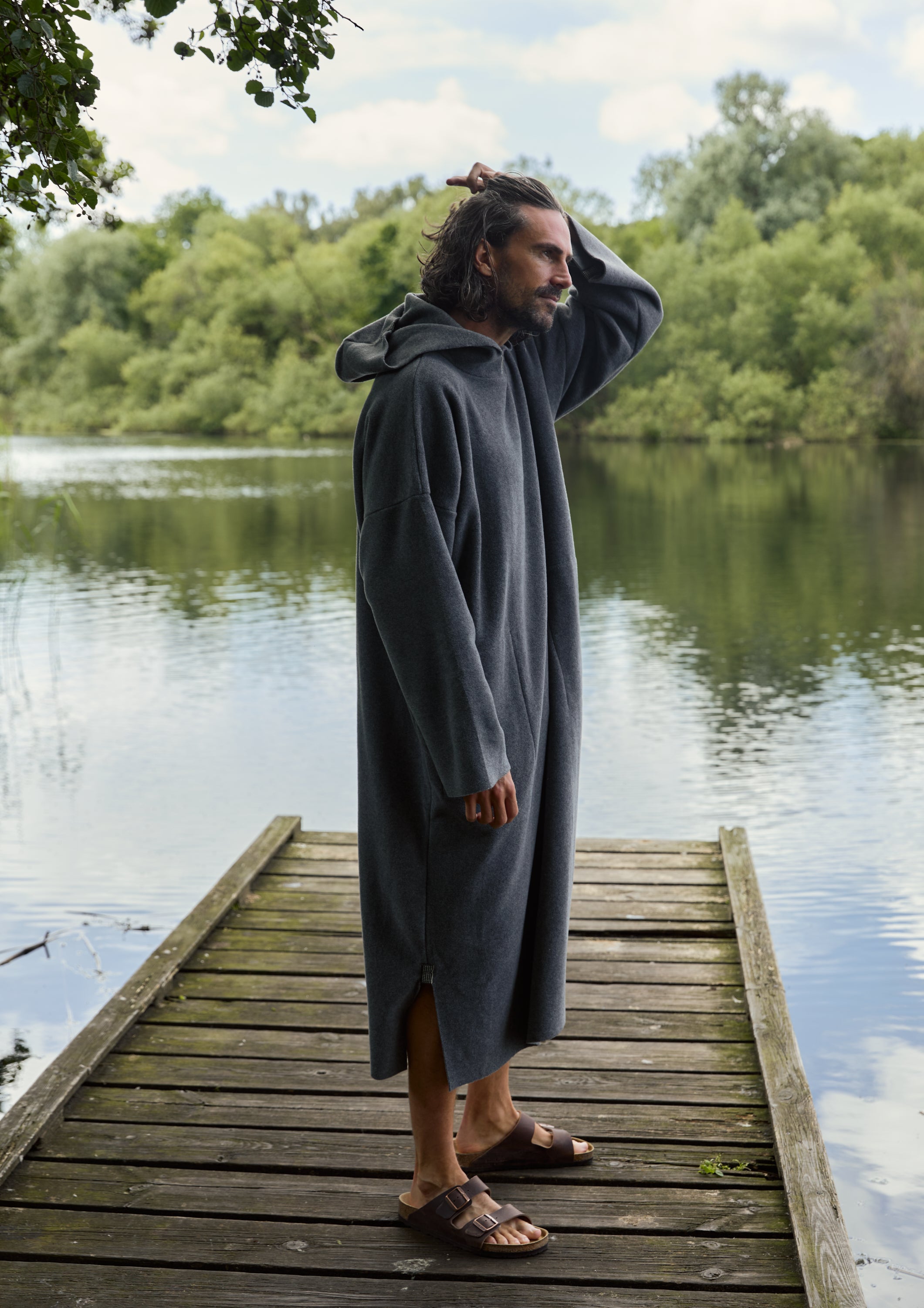 CARL BY STEFFENSEN COPENHAGEN BADEPONCHO MÆND - 4097 PONCHOS GREY 905