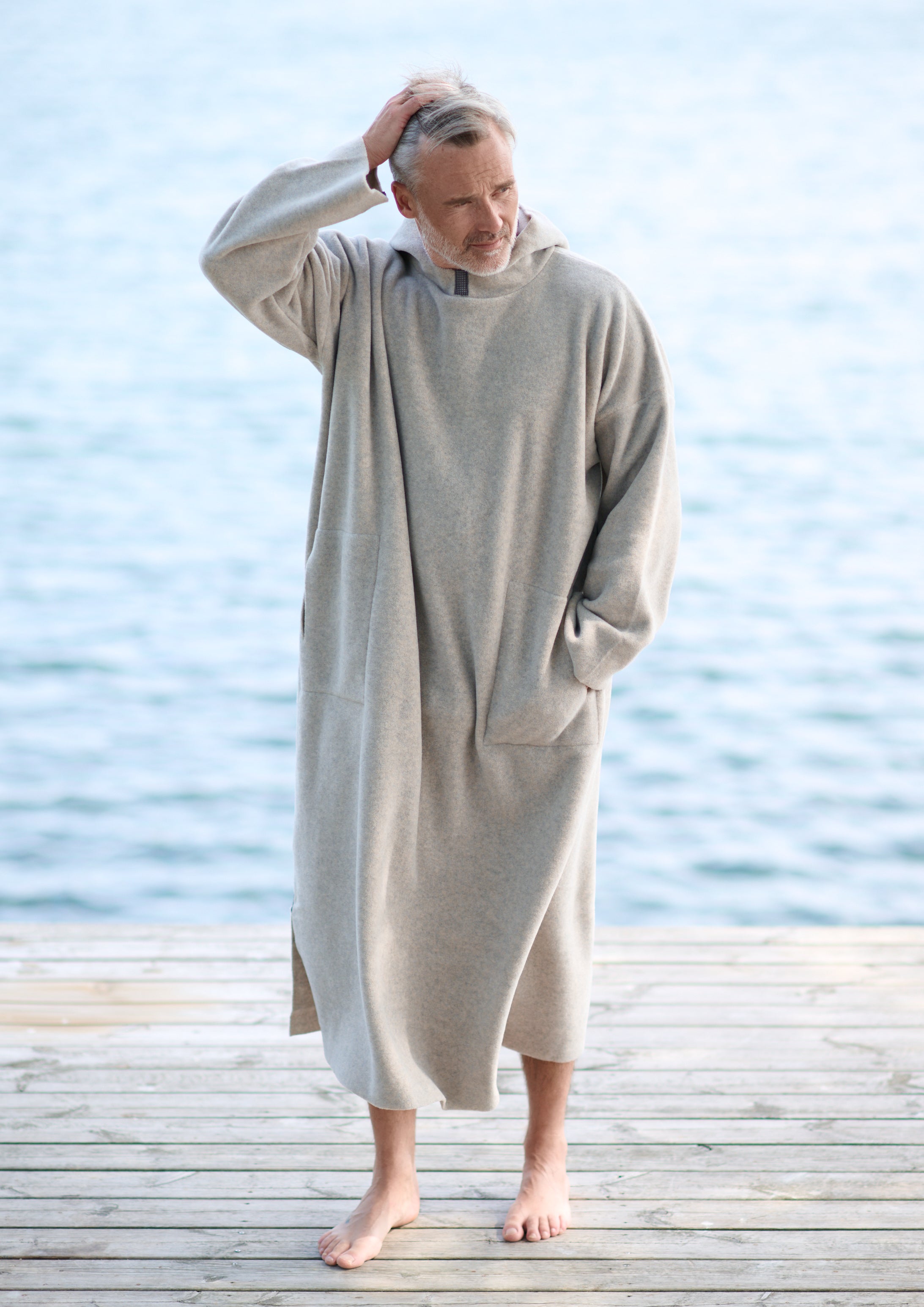 CARL BY STEFFENSEN COPENHAGEN BADEPONCHO MÆND - 4097 PONCHOS SAND 805