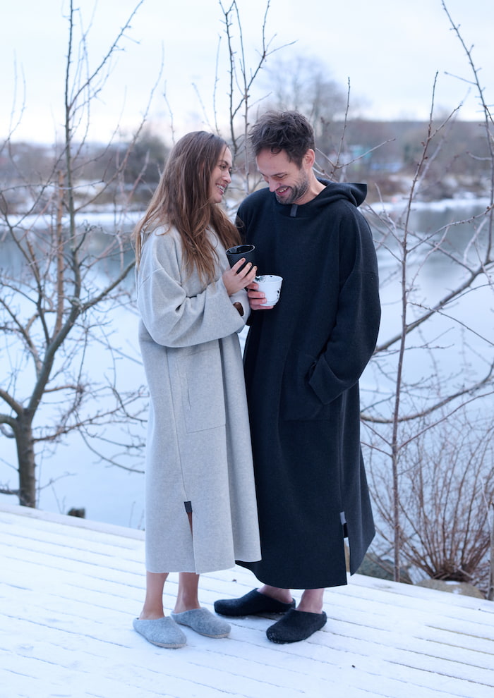 CARL BY STEFFENSEN COPENHAGEN BADEPONCHO MÆND - 4097 PONCHOS SOFT BLACK 914