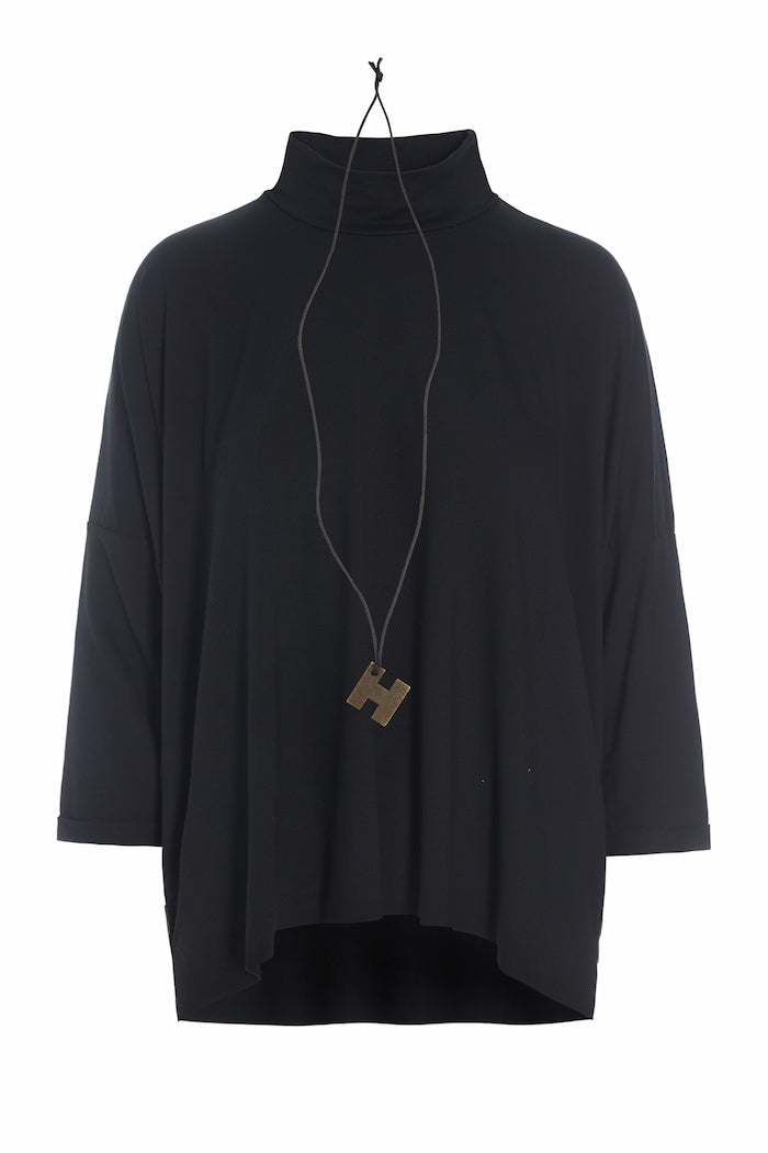 HENRIETTE STEFFENSEN COPENHAGEN BLOUSE M/HALSKÆDE - 96100 BLUSER BLACK 900