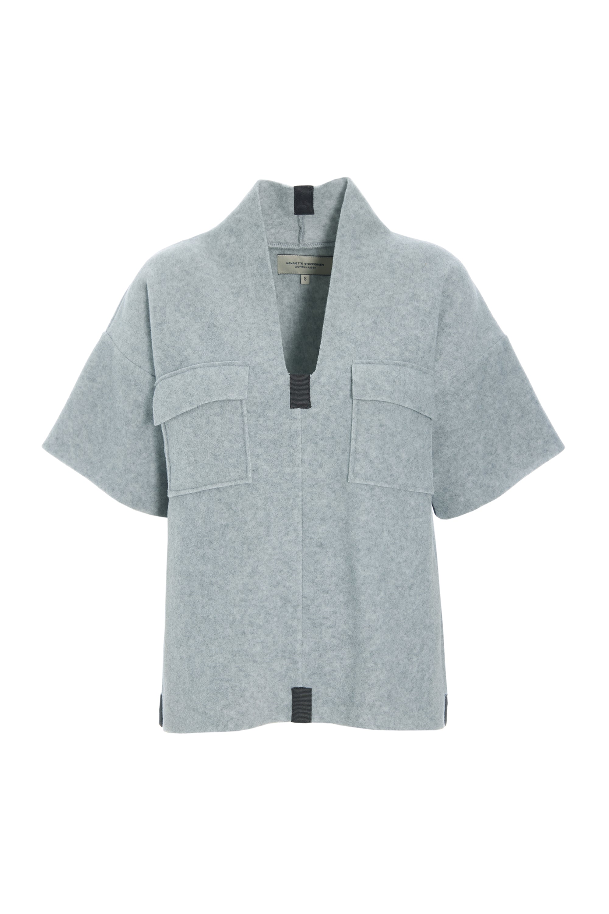 HENRIETTE STEFFENSEN COPENHAGEN BLUSE -1374 BLUSER LIGHT GREY 876