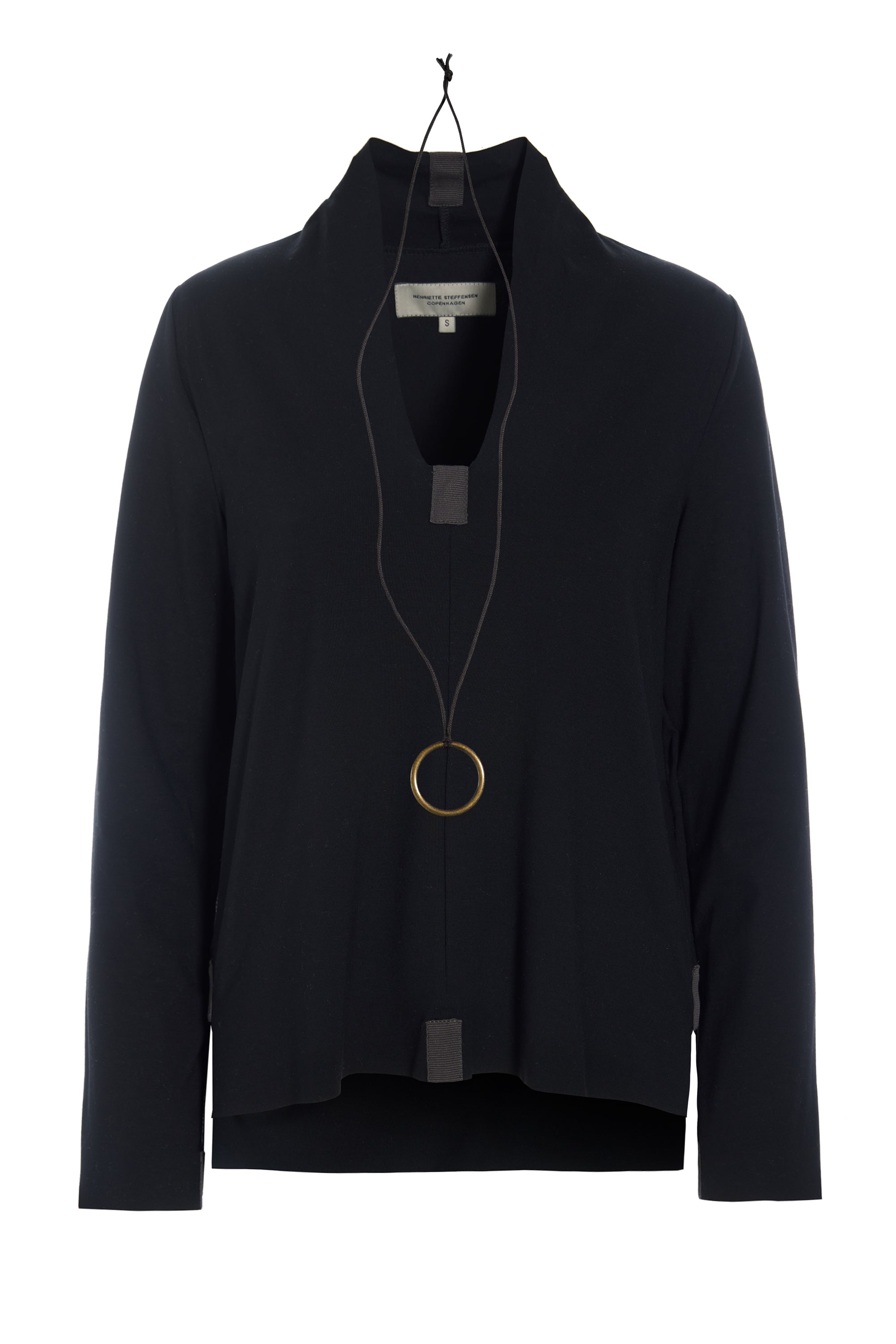 HENRIETTE STEFFENSEN COPENHAGEN BLUSE - 96106 BLUSER BLACK 900