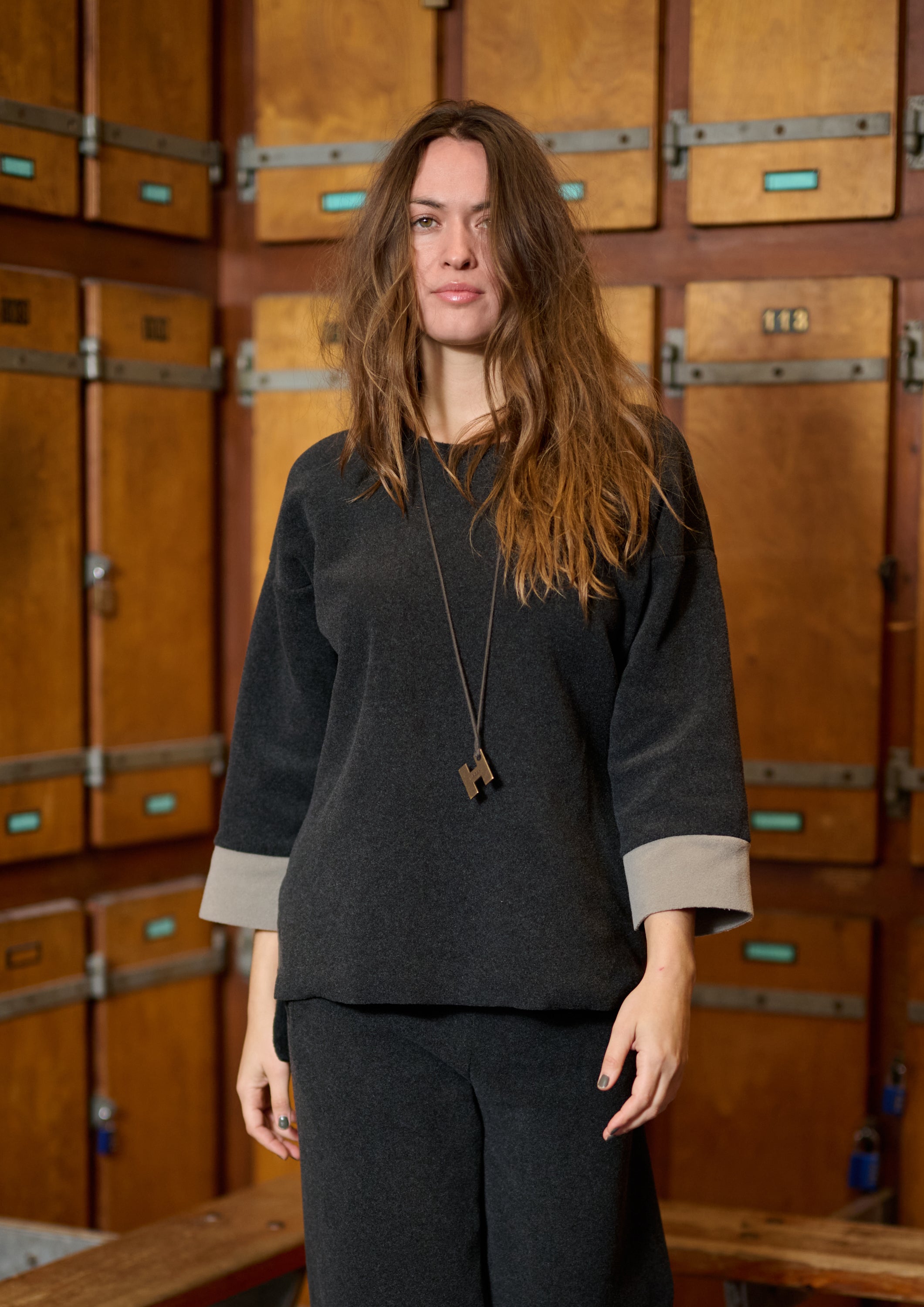 HENRIETTE STEFFENSEN COPENHAGEN BLUSE 2 FARVET - 1371 BLUSER SB/ELEPHANT 325