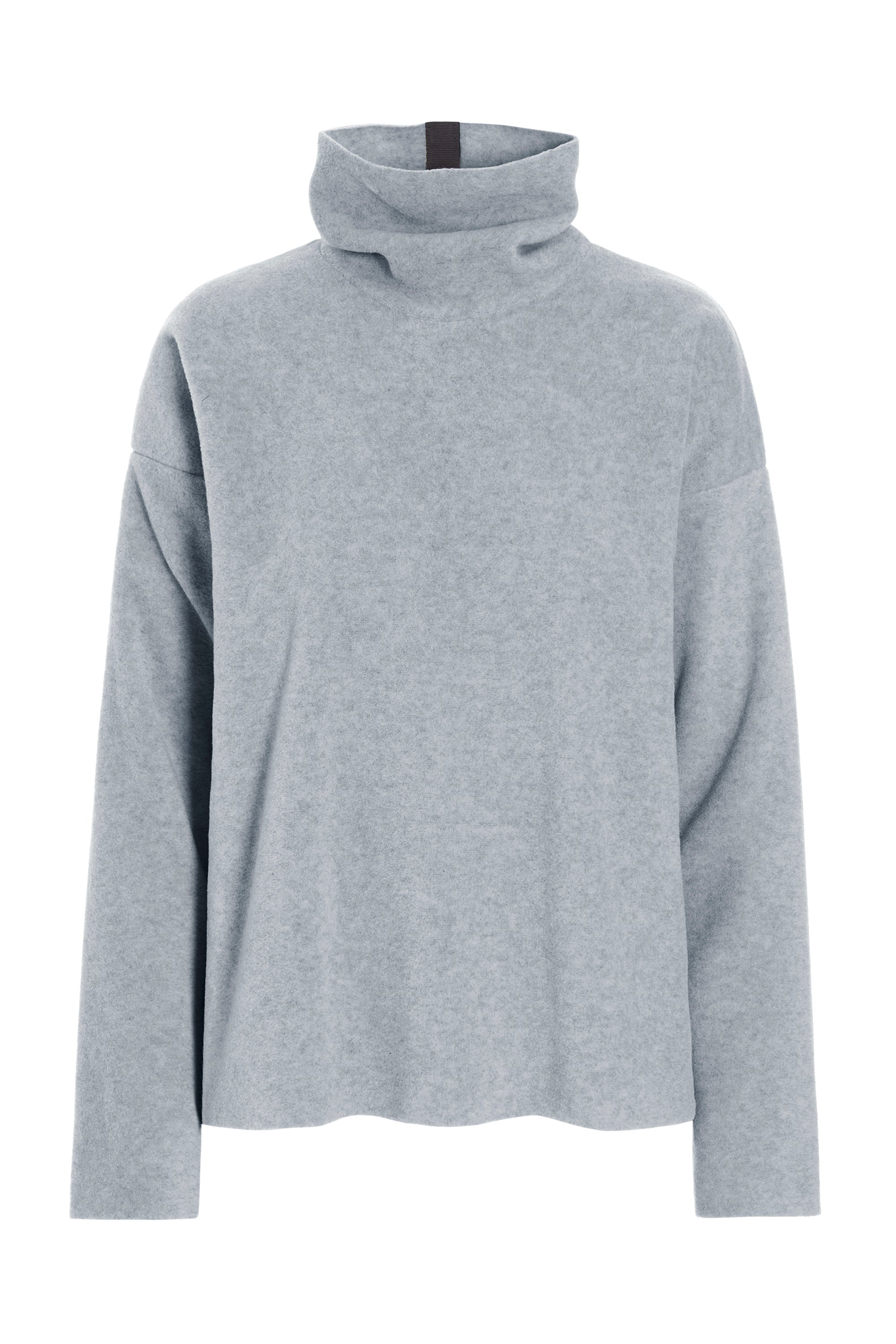 HENRIETTE STEFFENSEN COPENHAGEN BLUSE HØJ HALS - 1360 BLUSER LIGHT GREY 876