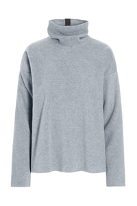 BLUSE HØJ HALS - 1360 - LIGHT GREY
