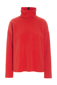 BLUSE HØJ HALS - 1360 - TOMATO