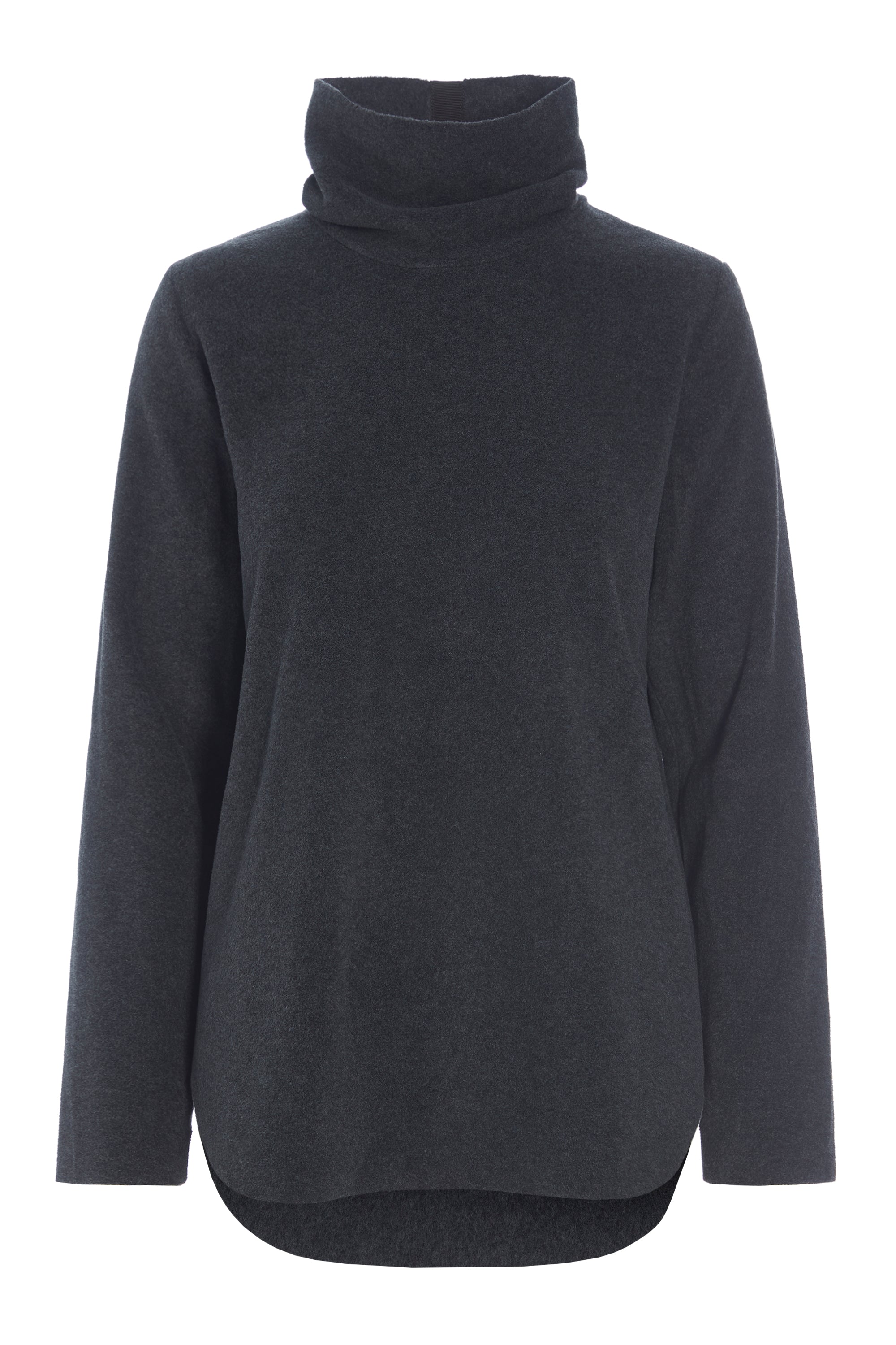 HENRIETTE STEFFENSEN COPENHAGEN BLUSE MED HØJ HALS - 1348 BLUSER SOFT BLACK 914