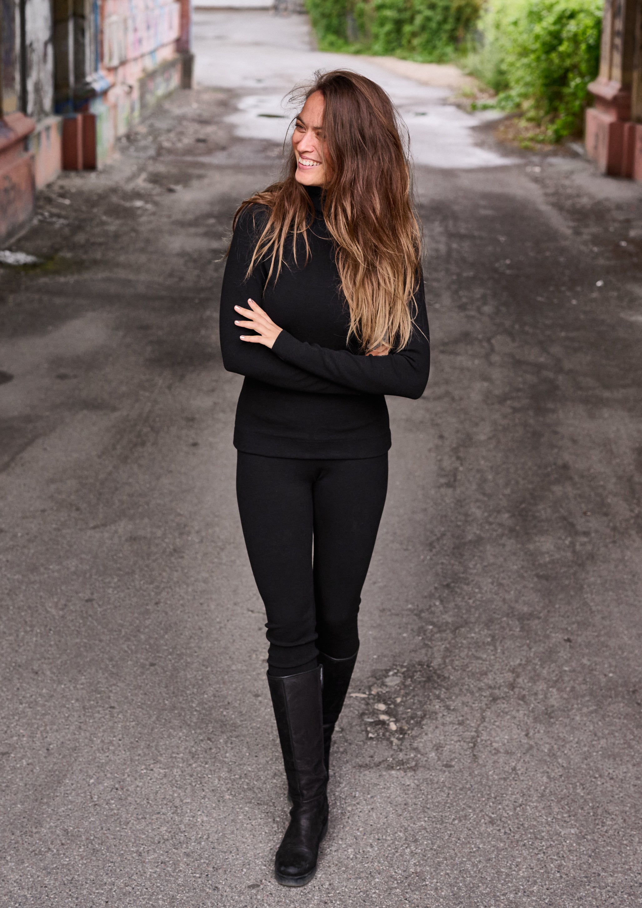HENRIETTE STEFFENSEN COPENHAGEN BLUSE MED HØJ HALS - 71603 BLUSER BLACK 900
