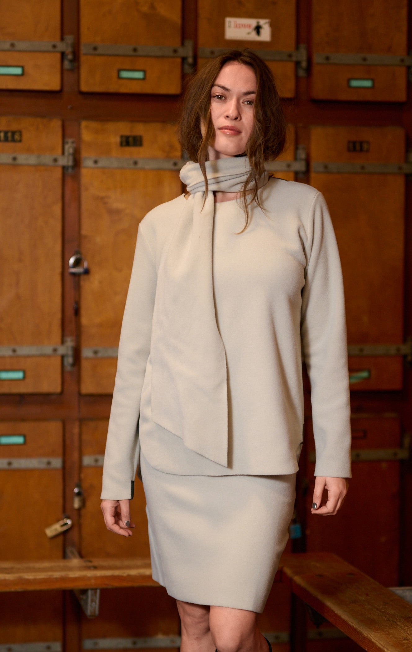 HENRIETTE STEFFENSEN COPENHAGEN BLUSE MED TØRKLÆDE - 1373 BLUSER KIT 831