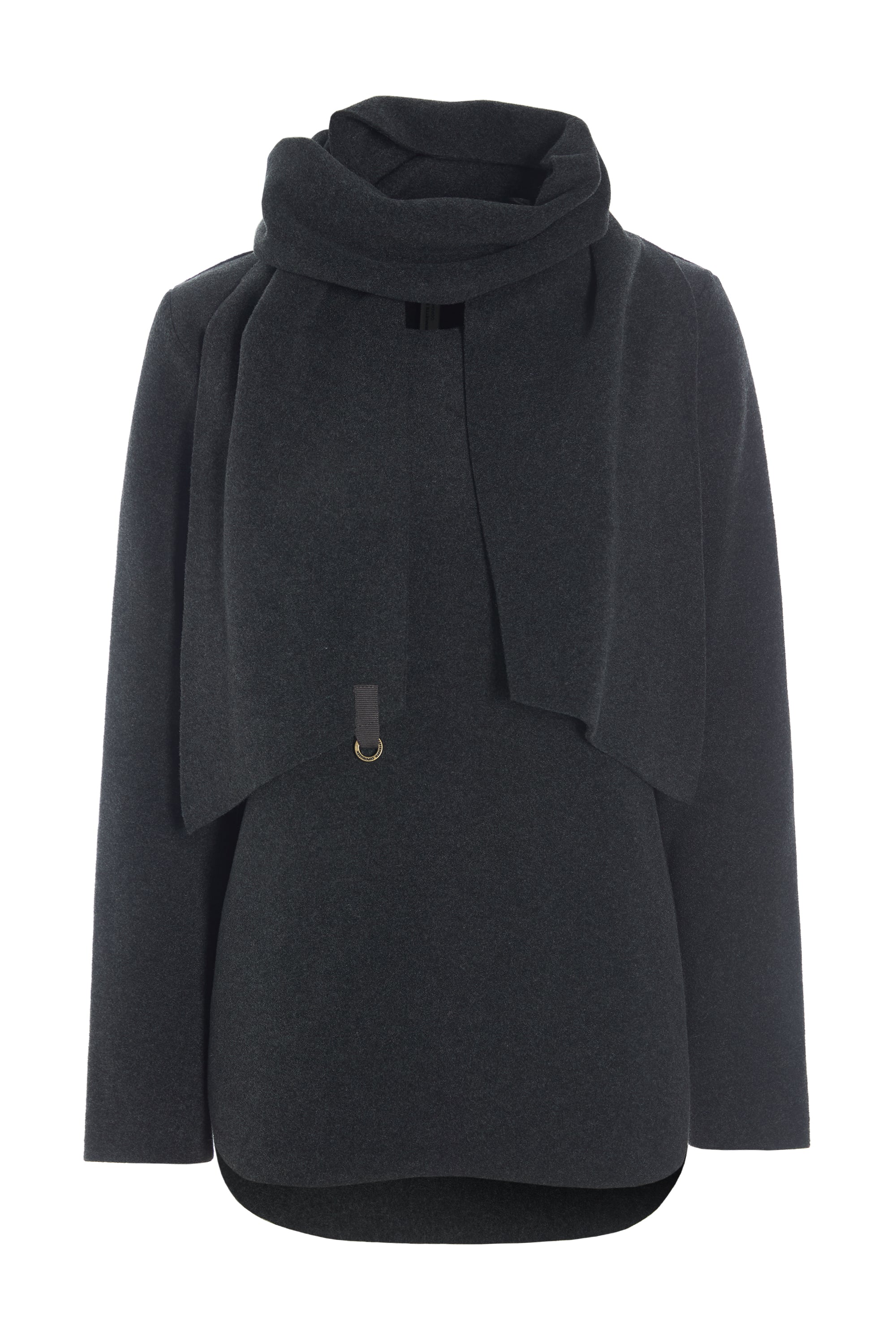 HENRIETTE STEFFENSEN COPENHAGEN BLUSE MED TØRKLÆDE - 1373 BLUSER SOFT BLACK 914