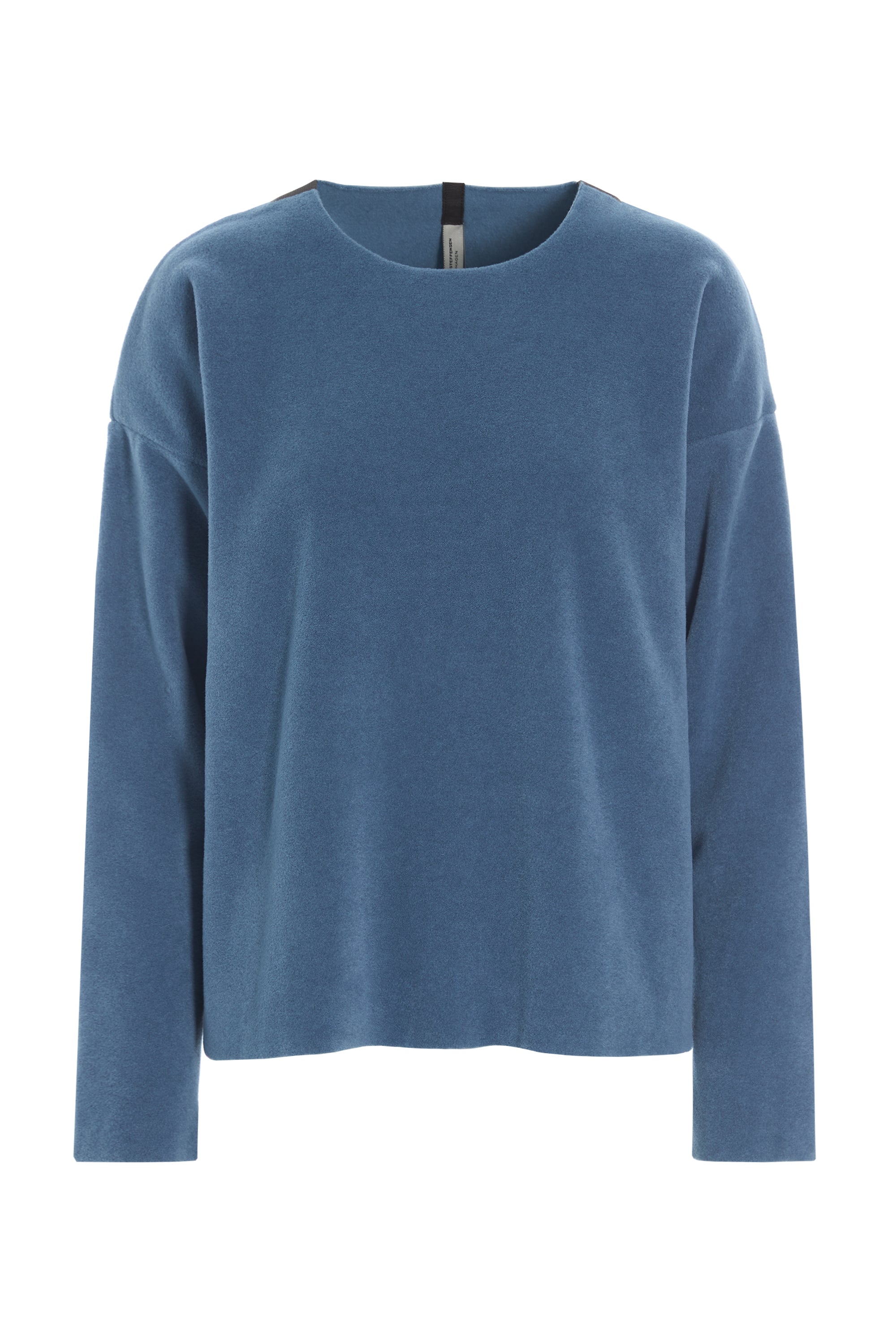 HENRIETTE STEFFENSEN COPENHAGEN BLUSE RUND HALS - 1359 BLUSER DUSTY BLUE 794