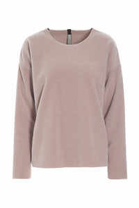 BLUSE RUNDT HALS - 1359 - NUDE