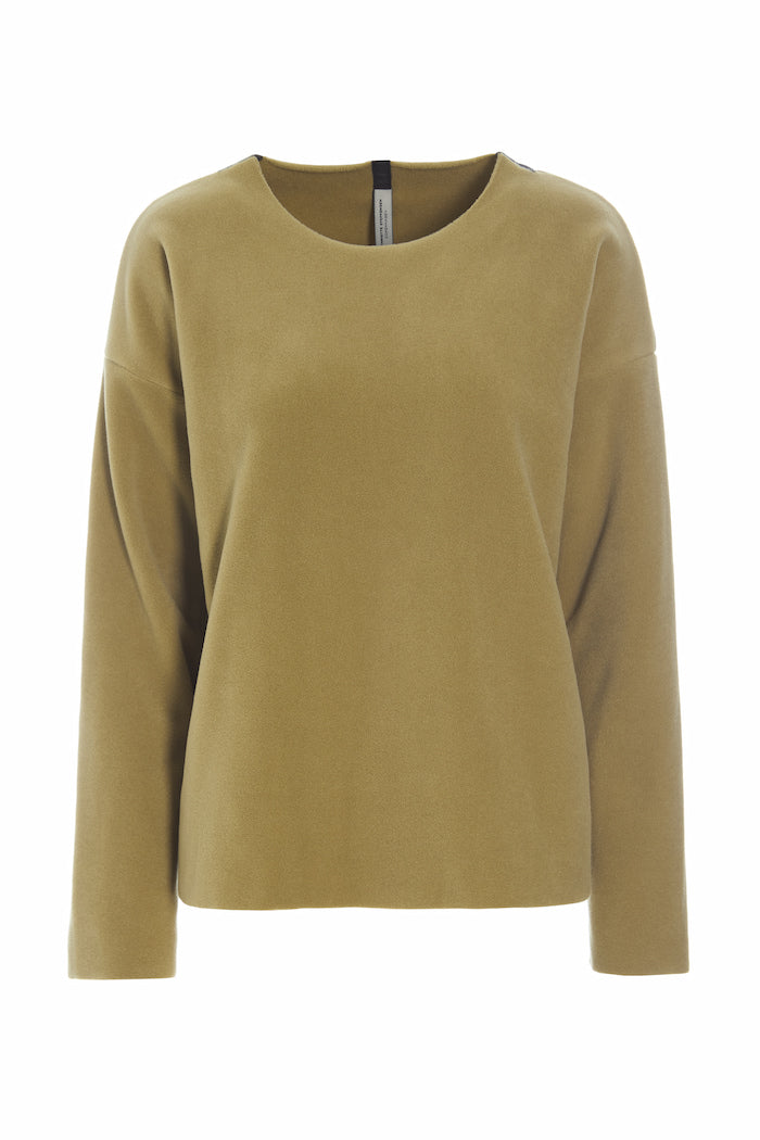 HENRIETTE STEFFENSEN COPENHAGEN BLUSE RUND HALS - 1359 BLUSER OLIVE 655