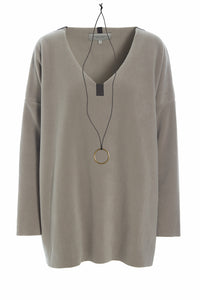 BLUSE V-HALS - 1336 - ELEPHANT