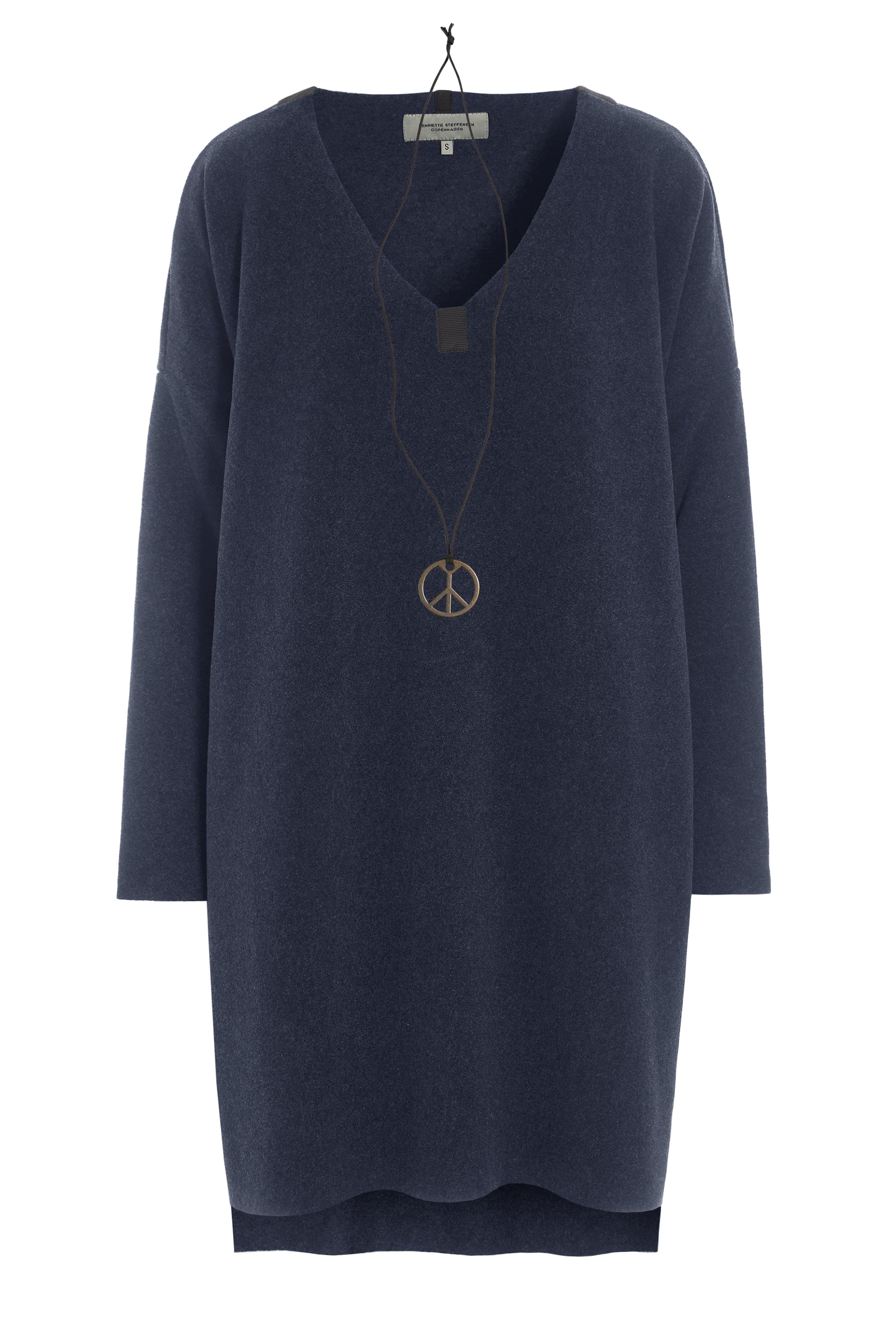 HENRIETTE STEFFENSEN COPENHAGEN BLUSE V-HALS - 1367 TUNICS EVENING BLUE 690