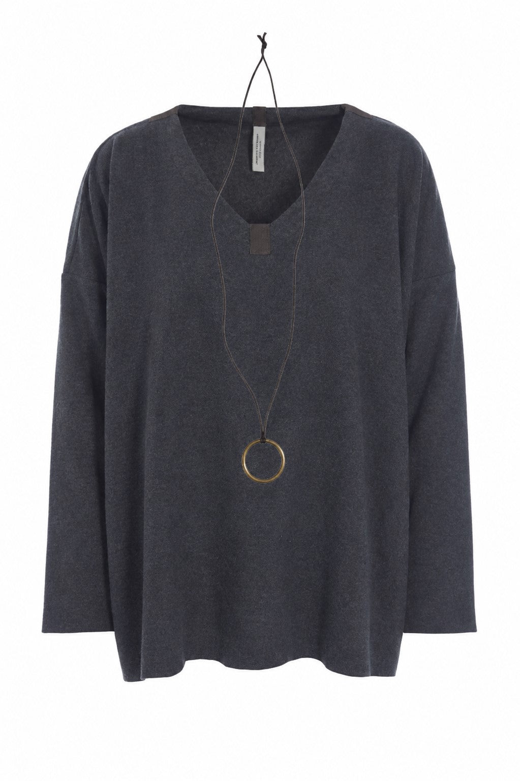 HENRIETTE STEFFENSEN COPENHAGEN BLUSE V-HALS - 1410 BLUSER SOFT BLACK 914
