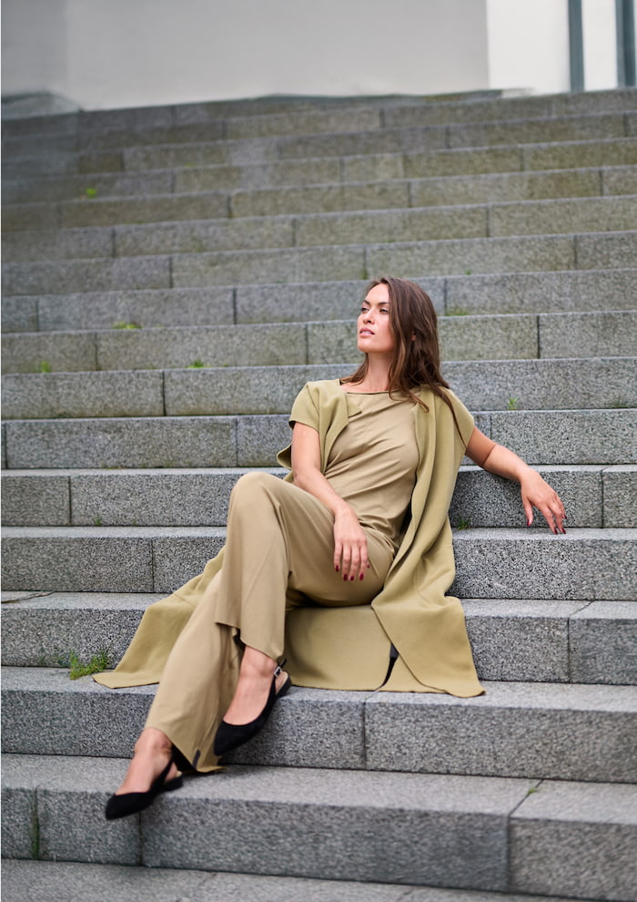 HENRIETTE STEFFENSEN COPENHAGEN BUKSEDRAGT - 99020 BUKSER OLIVE 655