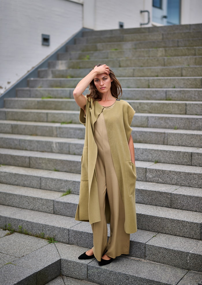 HENRIETTE STEFFENSEN COPENHAGEN BUKSEDRAGT - 99020 BUKSER OLIVE 655