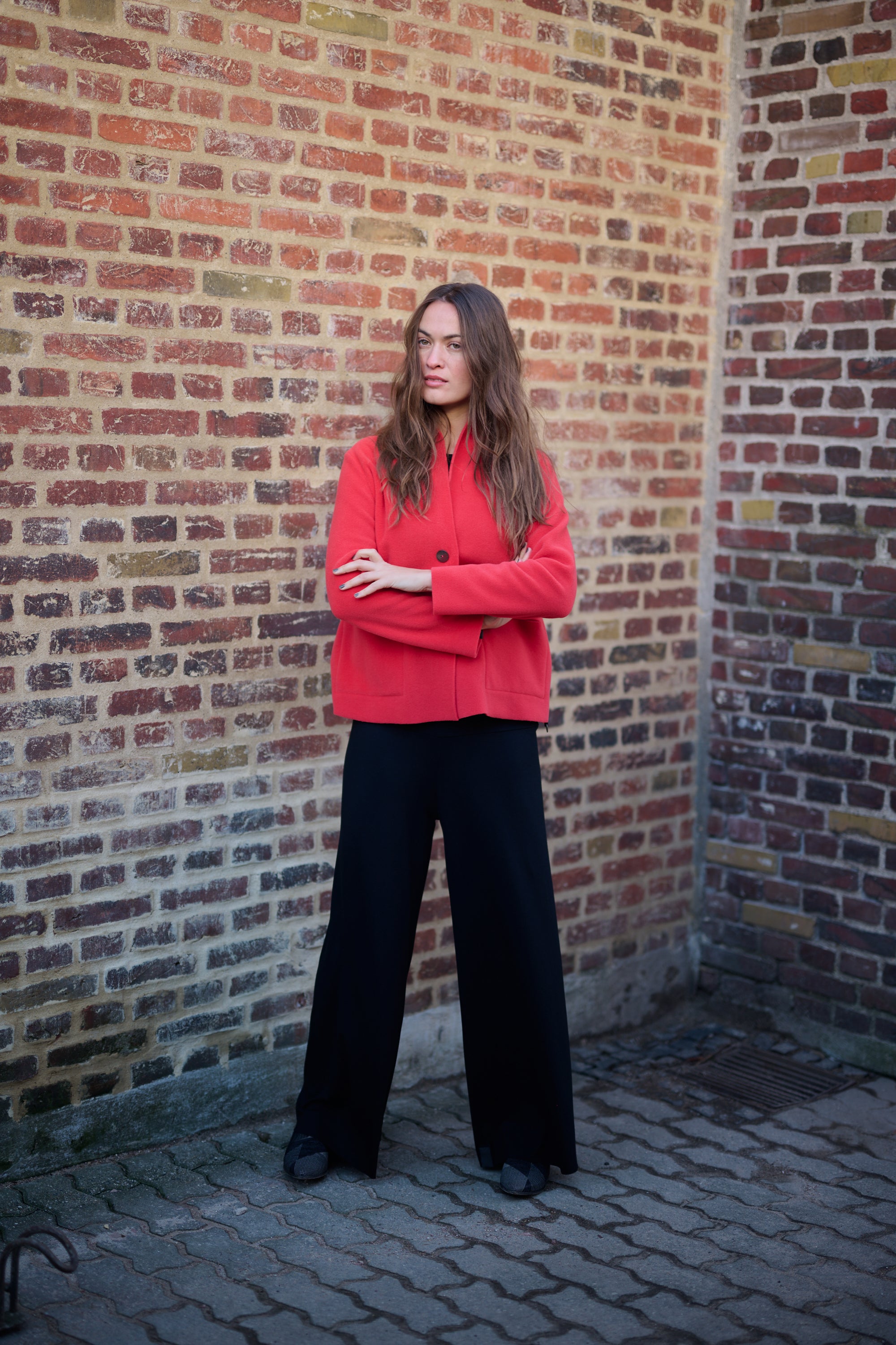 HENRIETTE STEFFENSEN COPENHAGEN BUKSER FOLDET I TALJEN - 99016 BUKSER BLACK 900