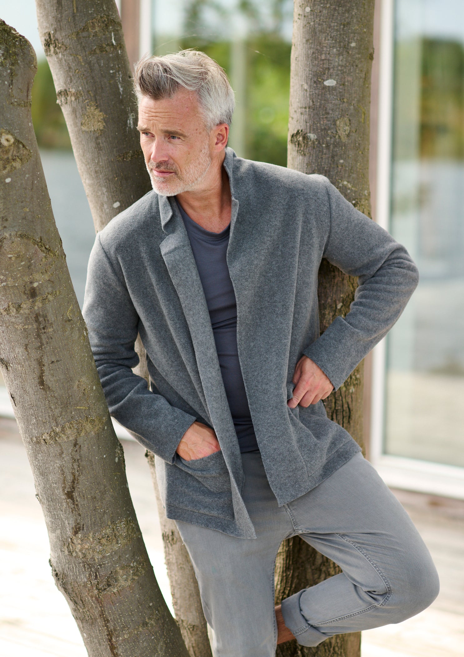 CARL BY STEFFENSEN COPENHAGEN CARDIGAN - 1001C CARDIGANS GREY 905