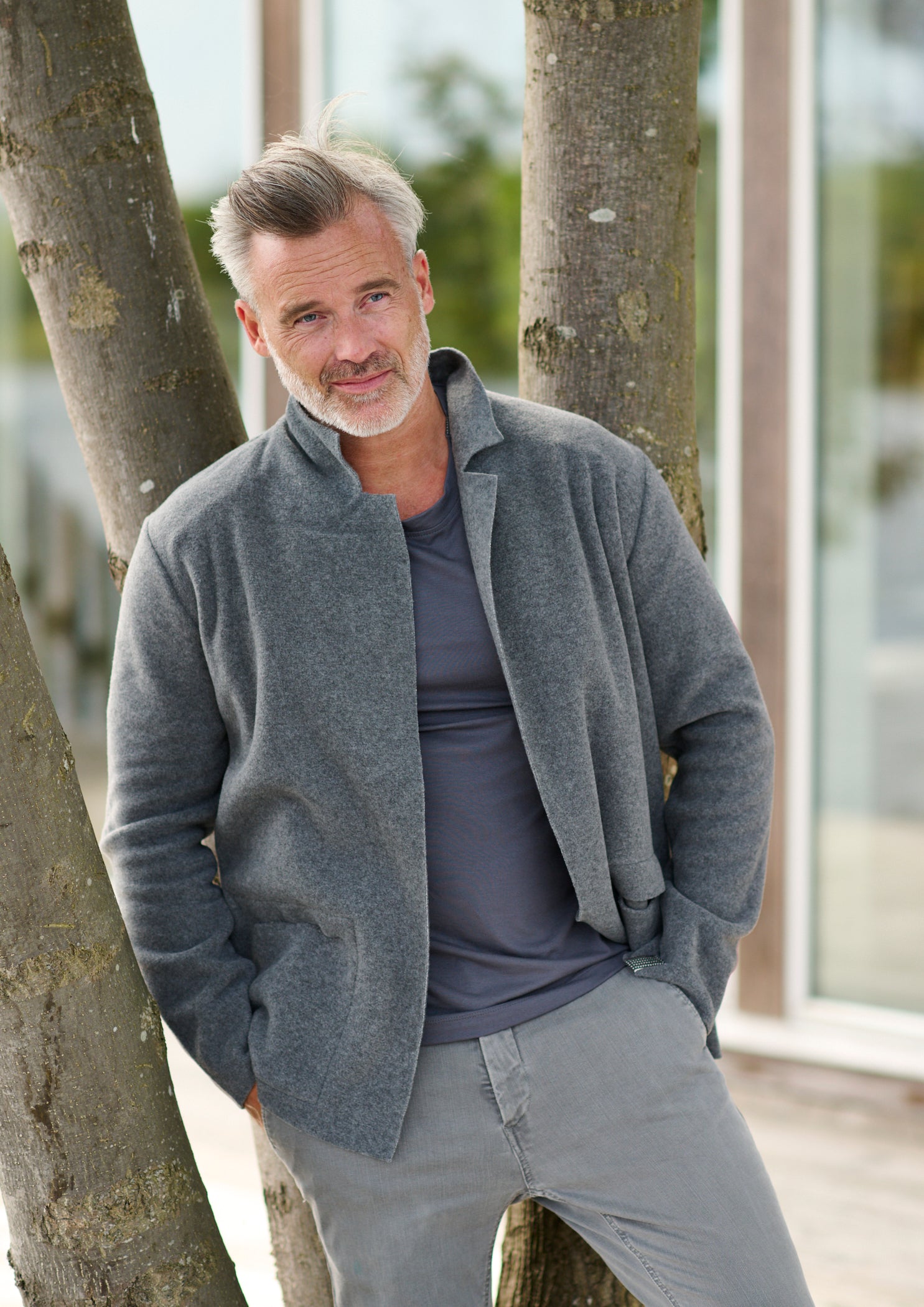 CARL BY STEFFENSEN COPENHAGEN CARDIGAN - 1001C CARDIGANS GREY 905