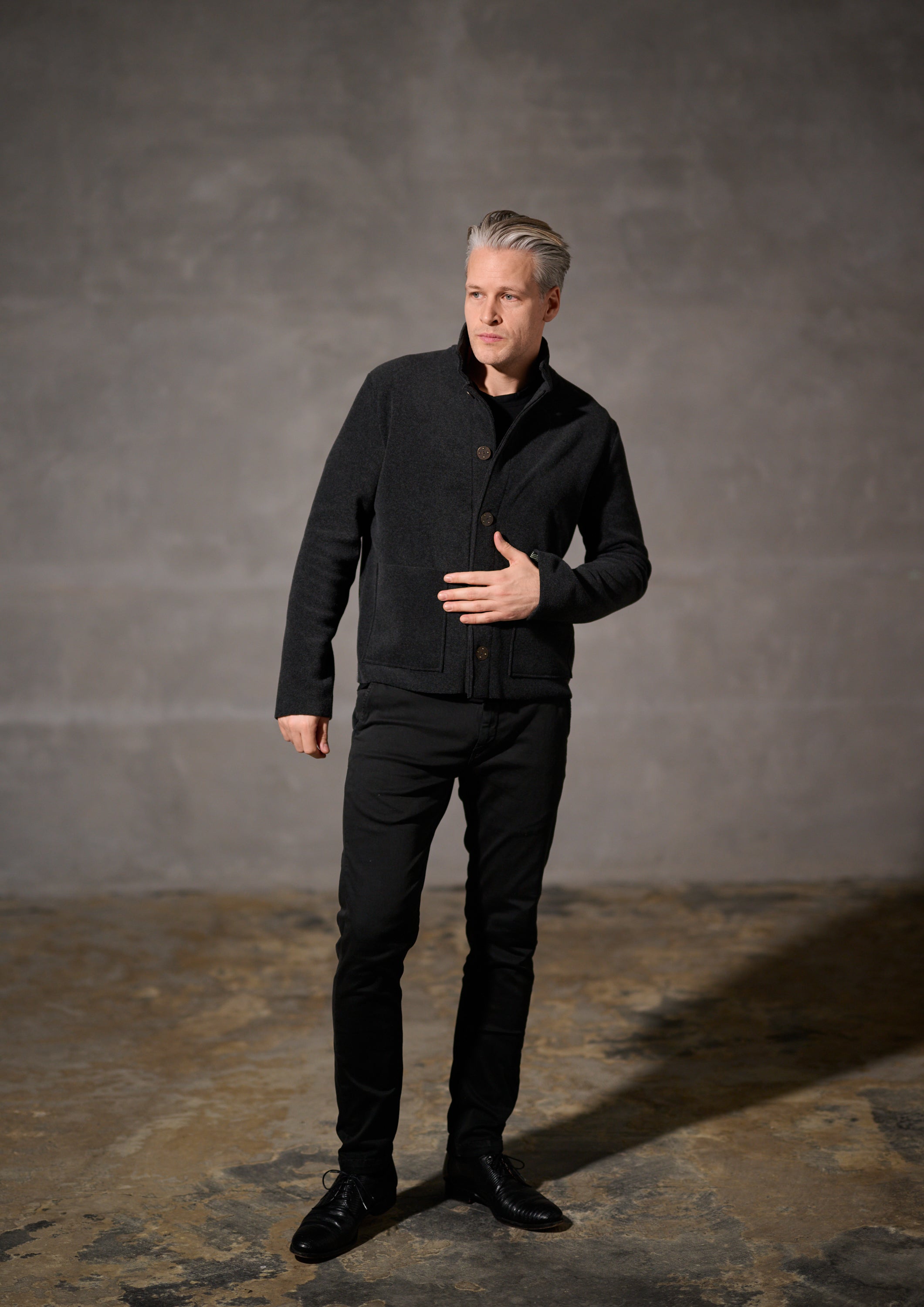 CARL BY STEFFENSEN COPENHAGEN CARDIGAN - 1049C CARDIGANS SOFT BLACK 914