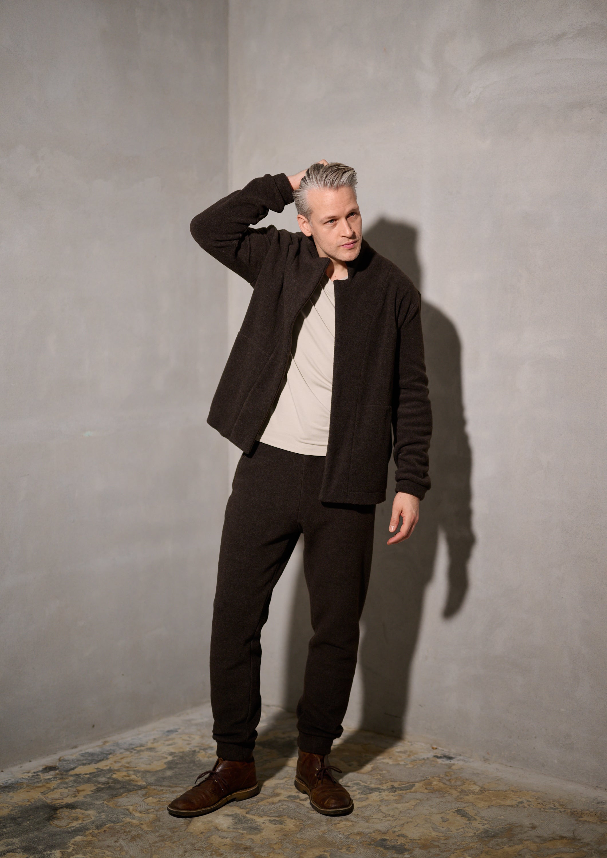 CARL BY STEFFENSEN COPENHAGEN CARDIGAN - 1050C CARDIGANS CHOKOLATE 844