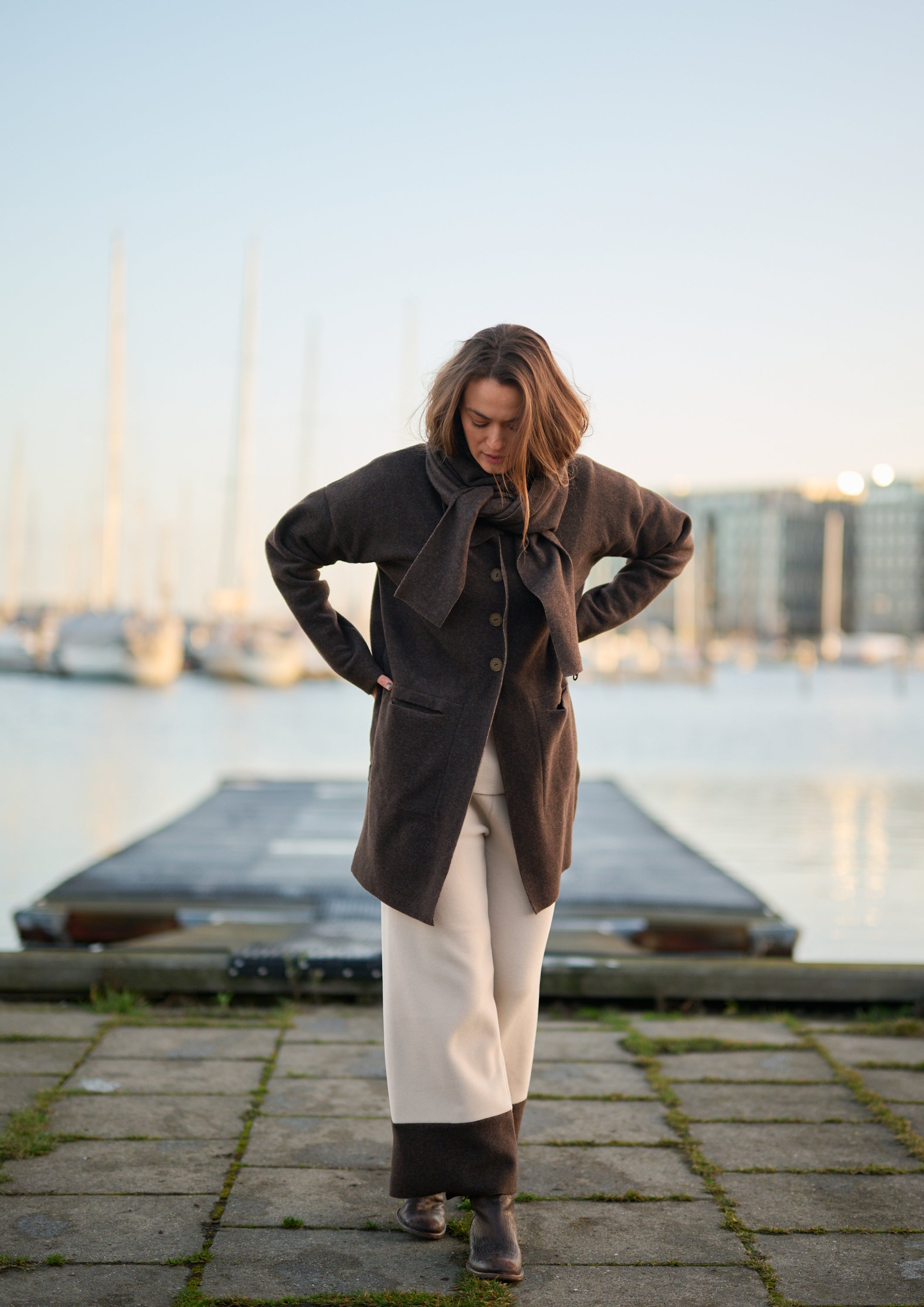 HENRIETTE STEFFENSEN COPENHAGEN CARDIGAN - 7163 CARDIGANS CHOKOLATE 844