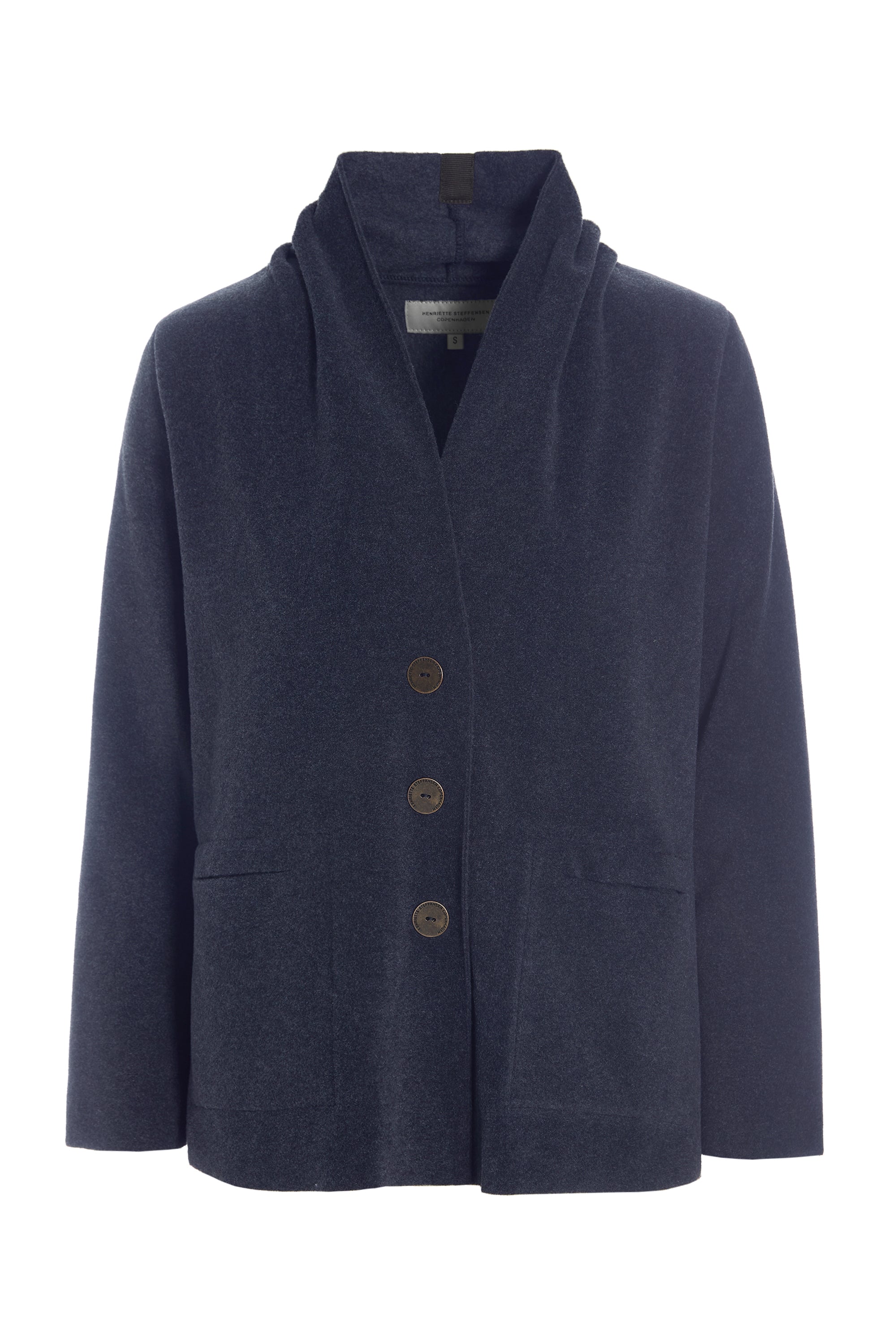 HENRIETTE STEFFENSEN COPENHAGEN CARDIGAN - 7168 CARDIGANS EVENING BLUE 690