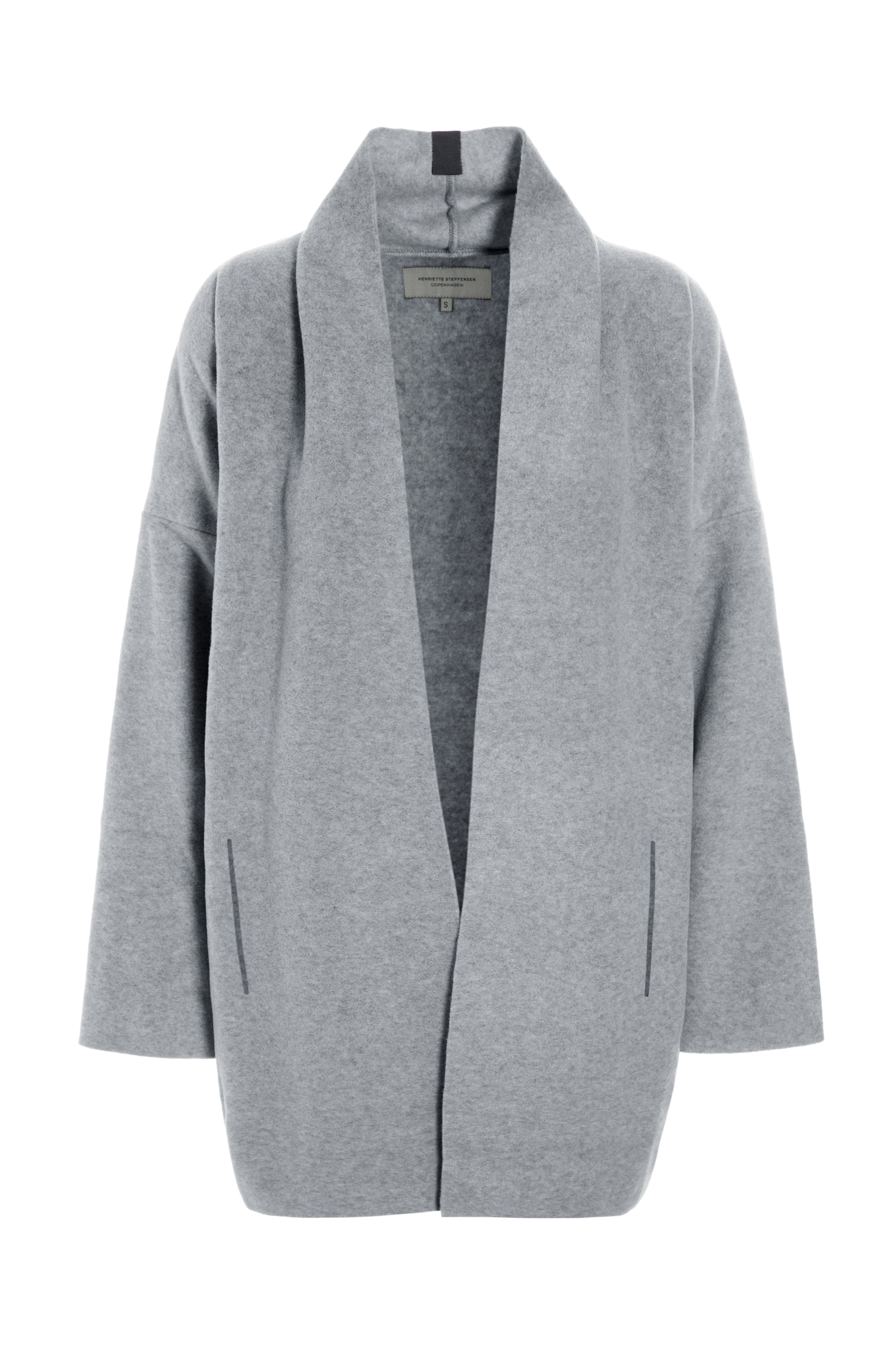 HENRIETTE STEFFENSEN COPENHAGEN CARDIGAN - 7173 CARDIGANS LIGHT GREY 876