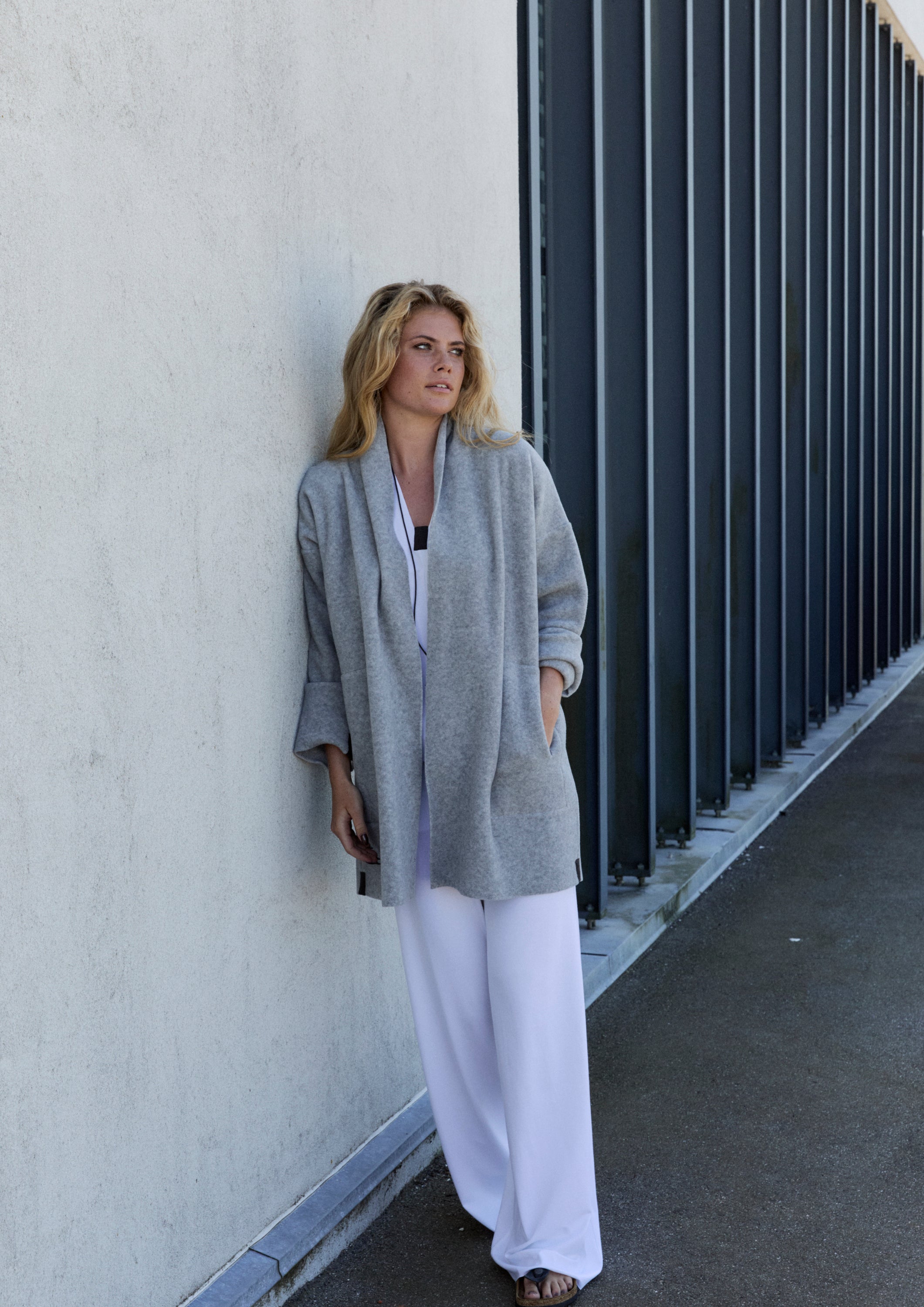 HENRIETTE STEFFENSEN COPENHAGEN CARDIGAN - 7173 CARDIGANS LIGTH GREY 876