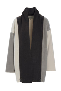 CARDIGAN PATCH - 7172 - CHOKOLATE/ELEPH/KIT