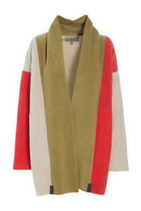 CARDIGAN PATCH - 7172 - OLIVE/TOMATO/KIT