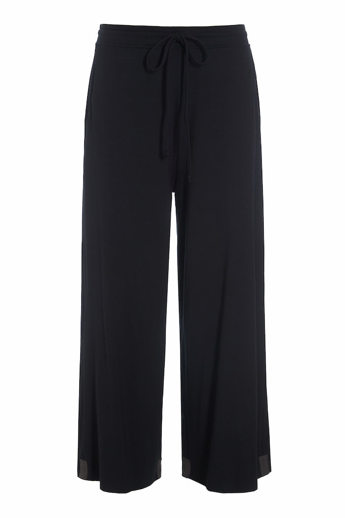 HENRIETTE STEFFENSEN COPENHAGEN FLARE BUKSER 3/4 - 99015 BUKSER BLACK 900