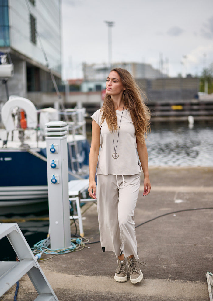 HENRIETTE STEFFENSEN COPENHAGEN FLARE BUKSER 3/4 - 99015 BUKSER KIT 831