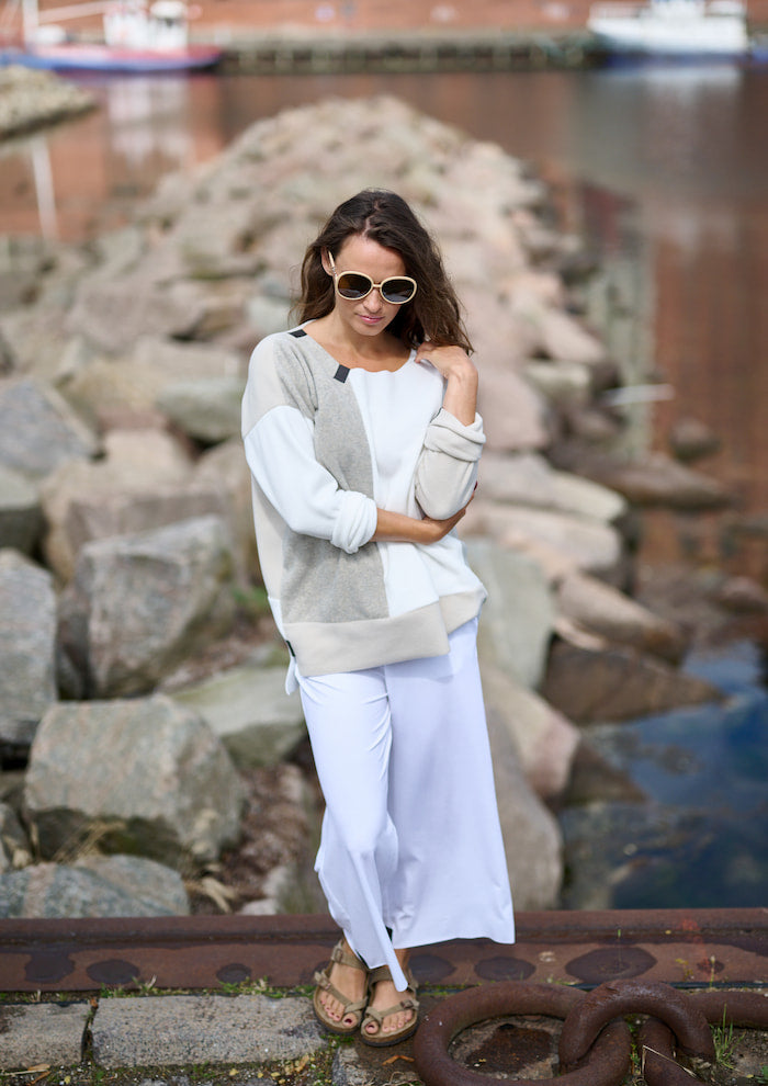 HENRIETTE STEFFENSEN COPENHAGEN FLARE BUKSER 3/4 - 99015 BUKSER WHITE 816
