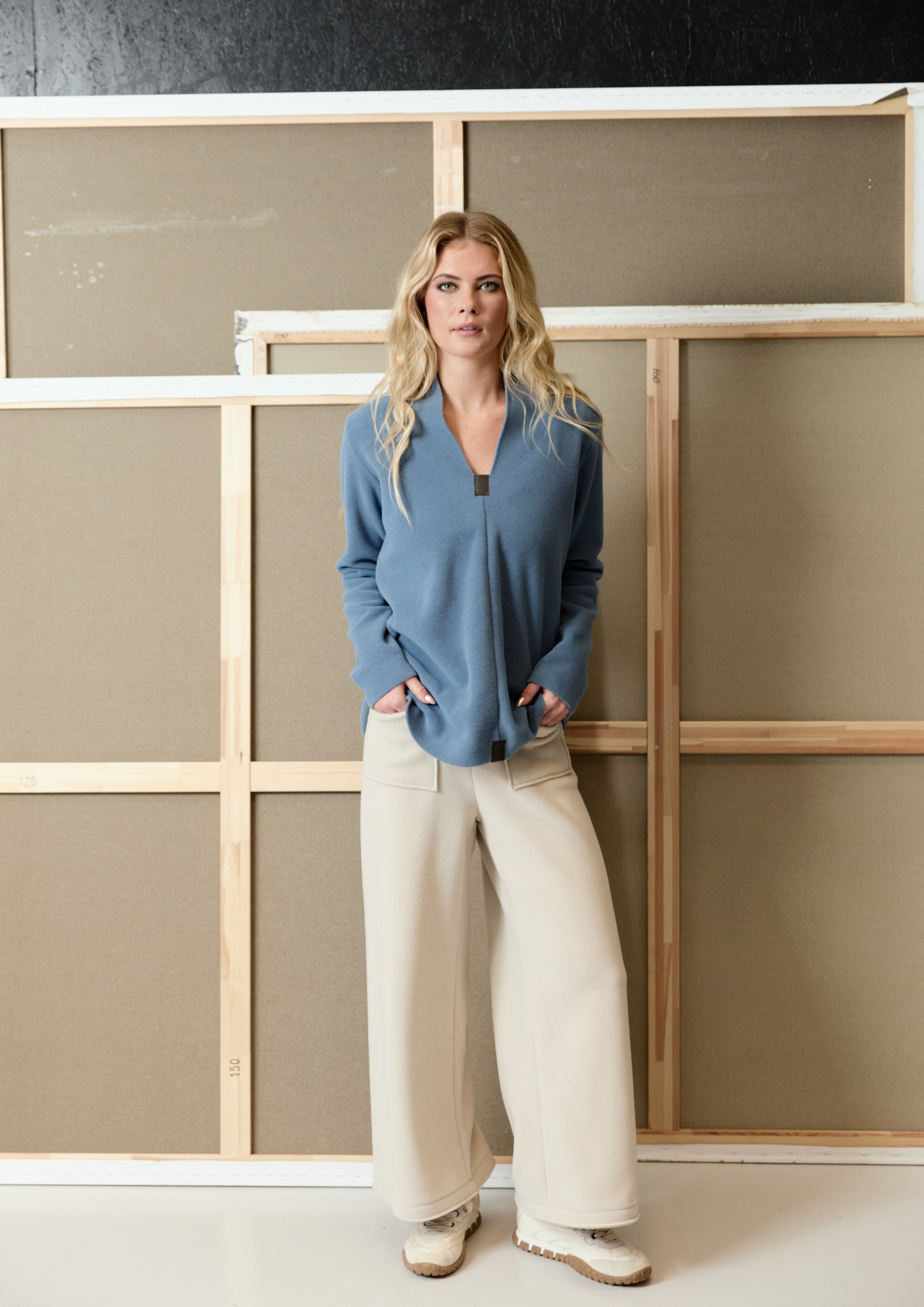 HENRIETTE STEFFENSEN COPENHAGEN FLARE BUKSER 3/4 LÆNGDE - 2124 BUKSER KIT 831