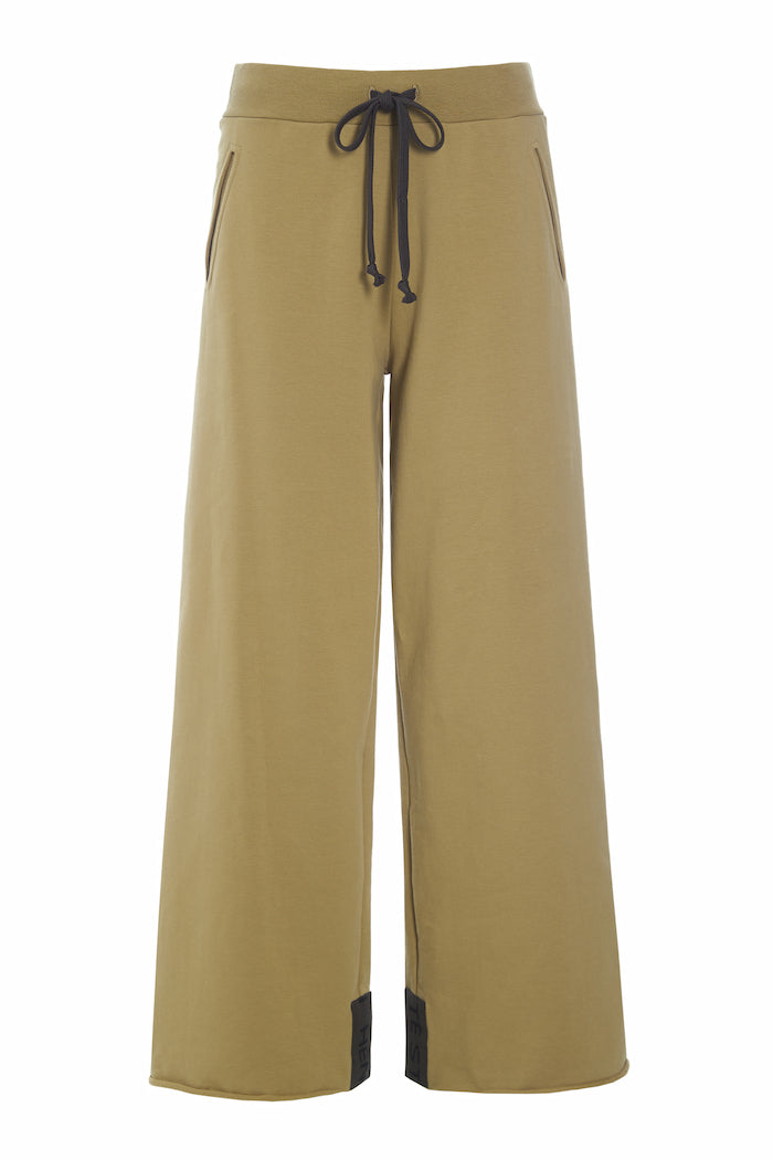 HENRIETTE STEFFENSEN COPENHAGEN FLARE SWEAT BUKSER - 72012 BUKSER OLIVE 655