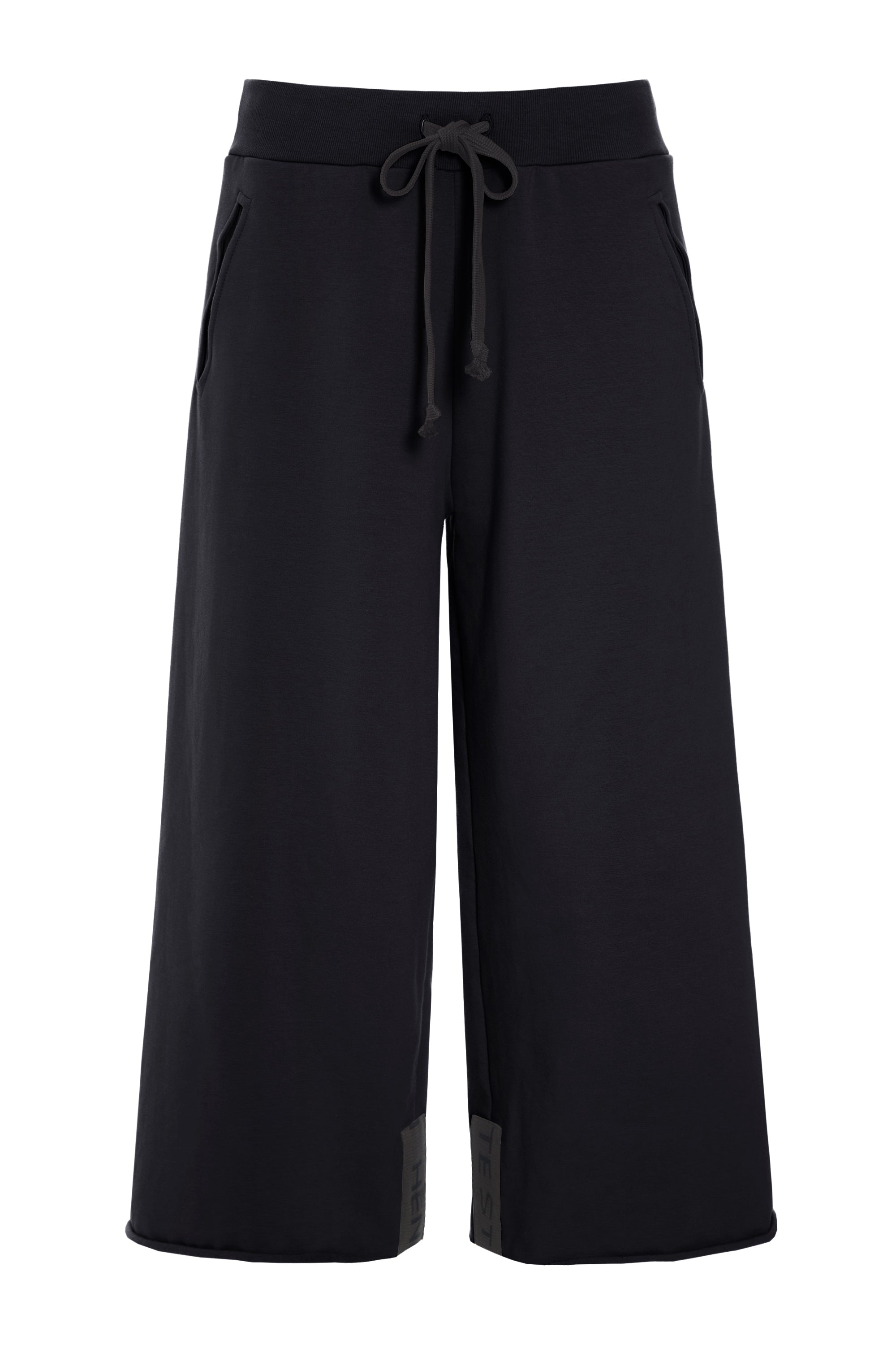 HENRIETTE STEFFENSEN COPENHAGEN FLARE SWEAT BUKSER 3/4 - 72016 BUKSER BLACK 900