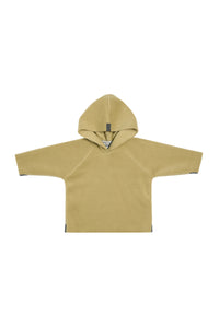 FLEECE BLUSE HÆTTE BABY - 108 - OLIVE