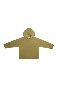 FLEECE BLUSE HÆTTE CHILD - 108 - OLIVE