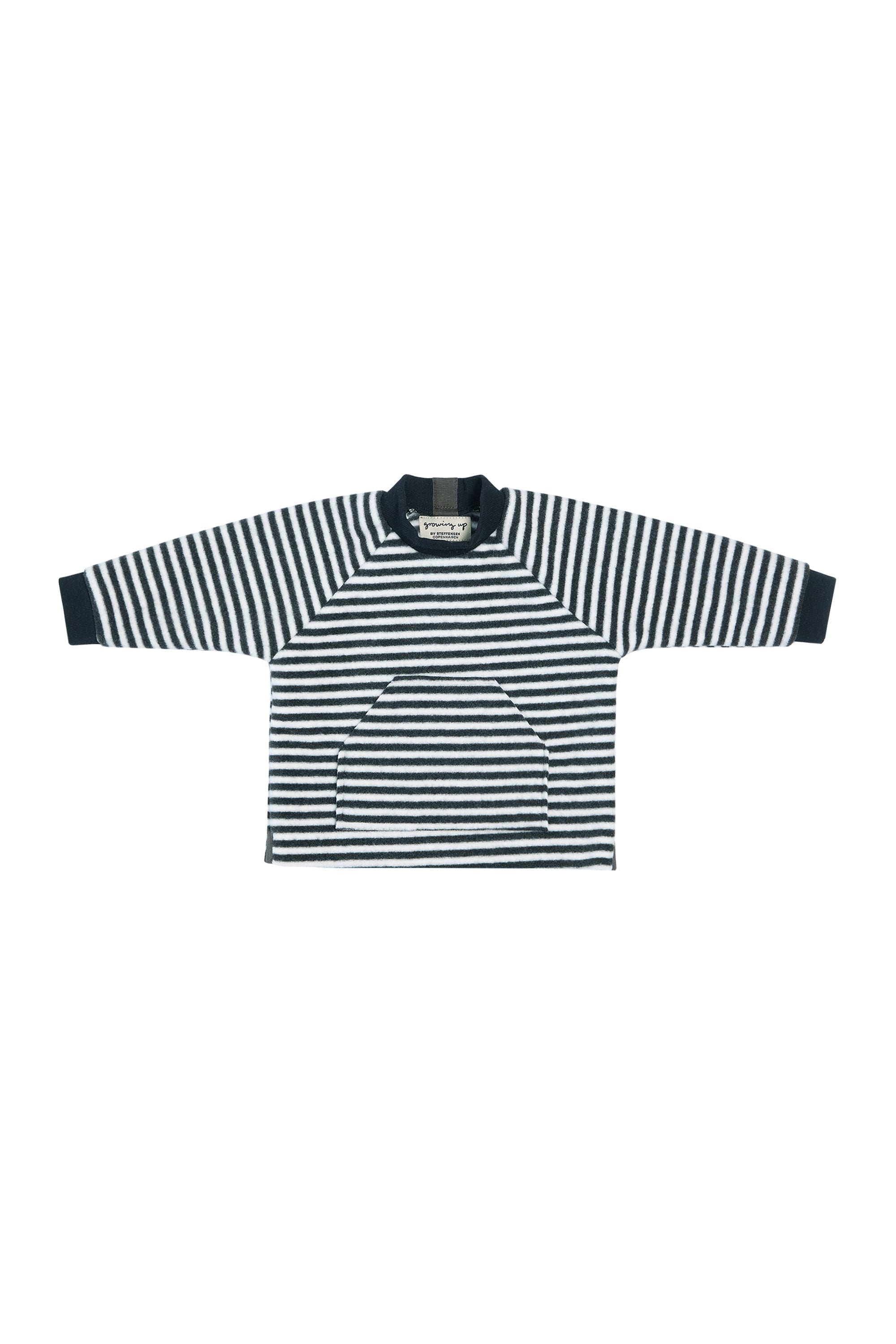 GROWING UP FLEECE BLUSE LOMME BABY - 109 GU BLUSER STRIPES B&W 673