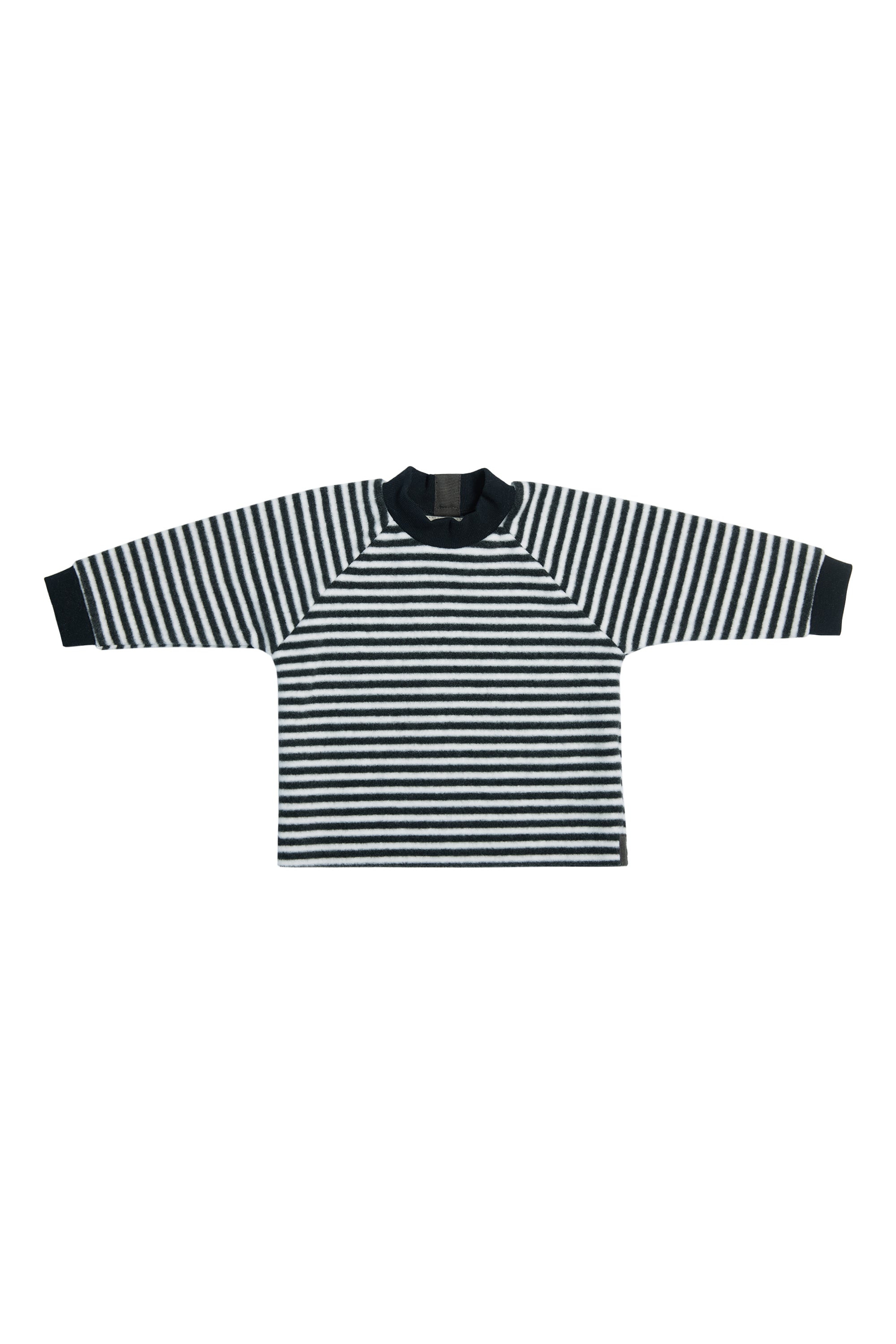 GROWING UP FLEECE BLUSE RUND HALS BABY - 107 GU BLUSER STRIPES B&W 673