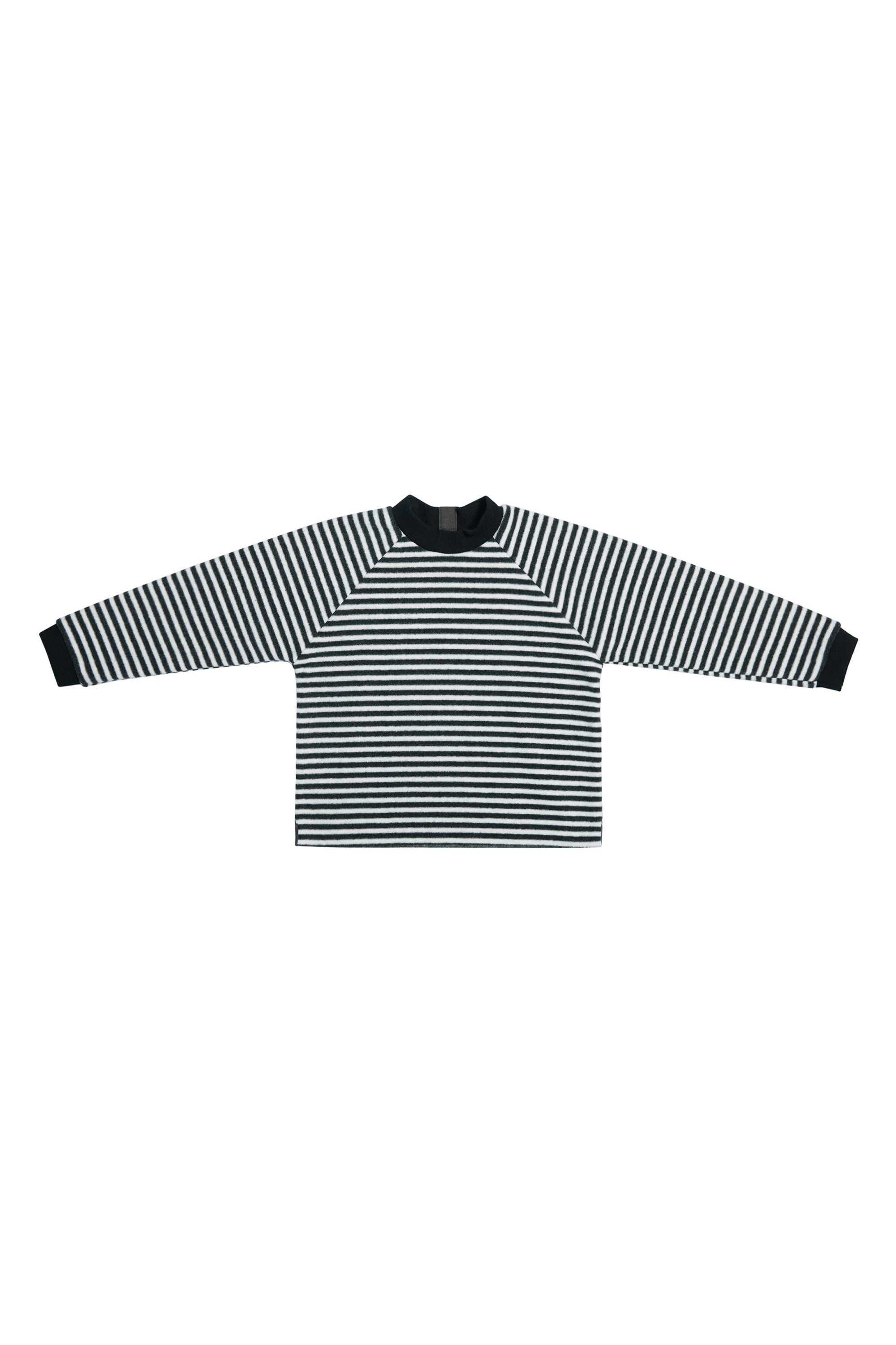 GROWING UP FLEECE BLUSE RUND HALS CHILD - 107 GU BLUSER STRIPES B&W 673
