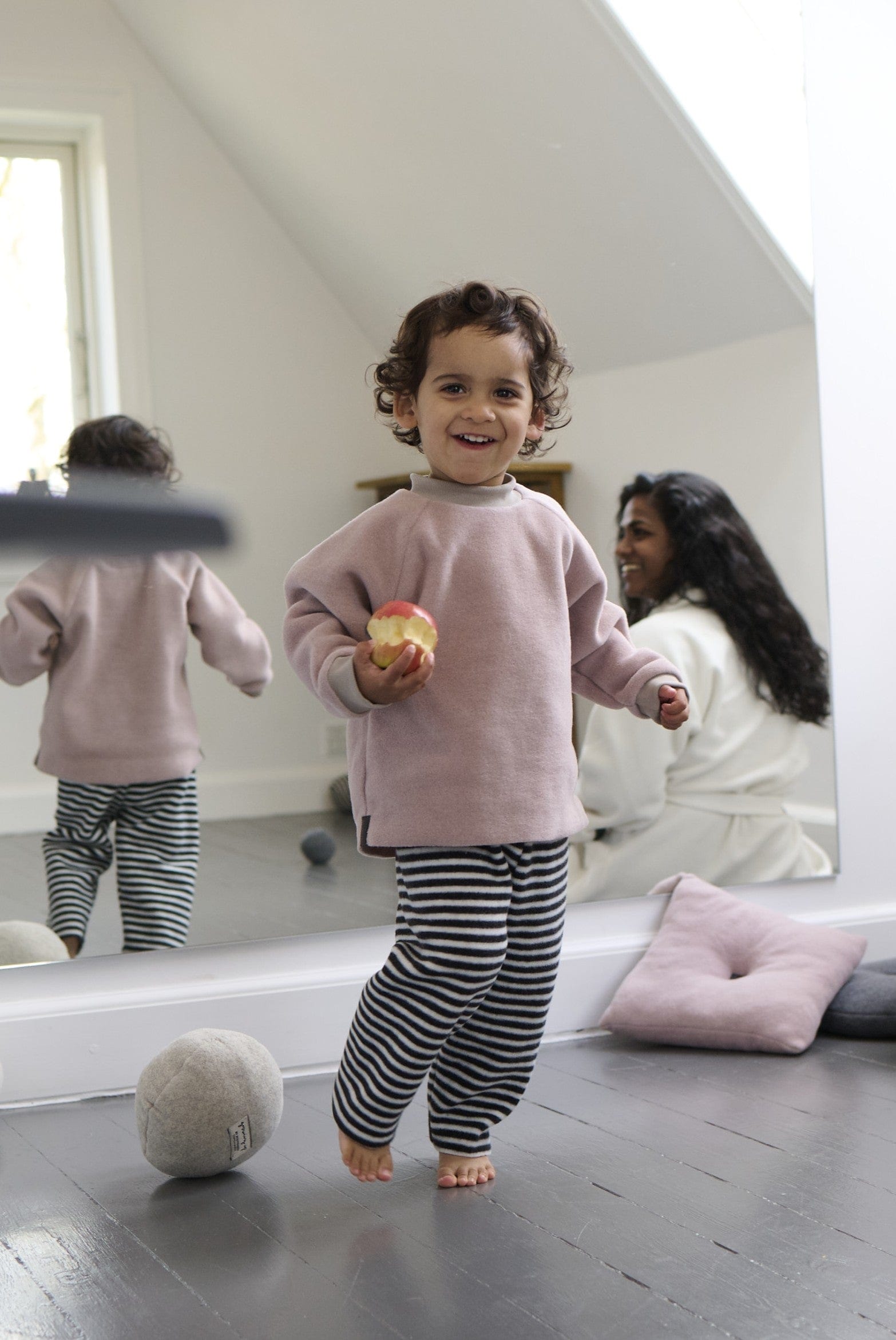 GROWING UP FLEECE BLUSE RUND HALS TODDLER - 107 GU BLUSER NUDE 401