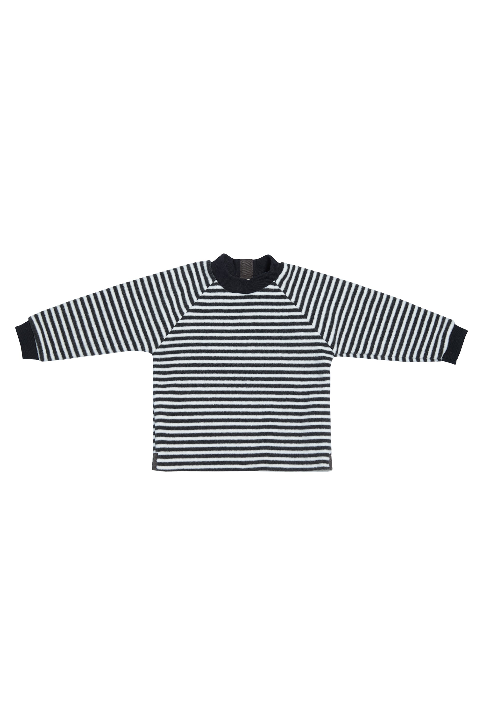 GROWING UP FLEECE BLUSE RUND HALS TODDLER - 107 GU BLUSER STRIPES B&W 673