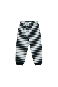 FLEECE BUKSER CHILD - 216 - STRIPES B&W