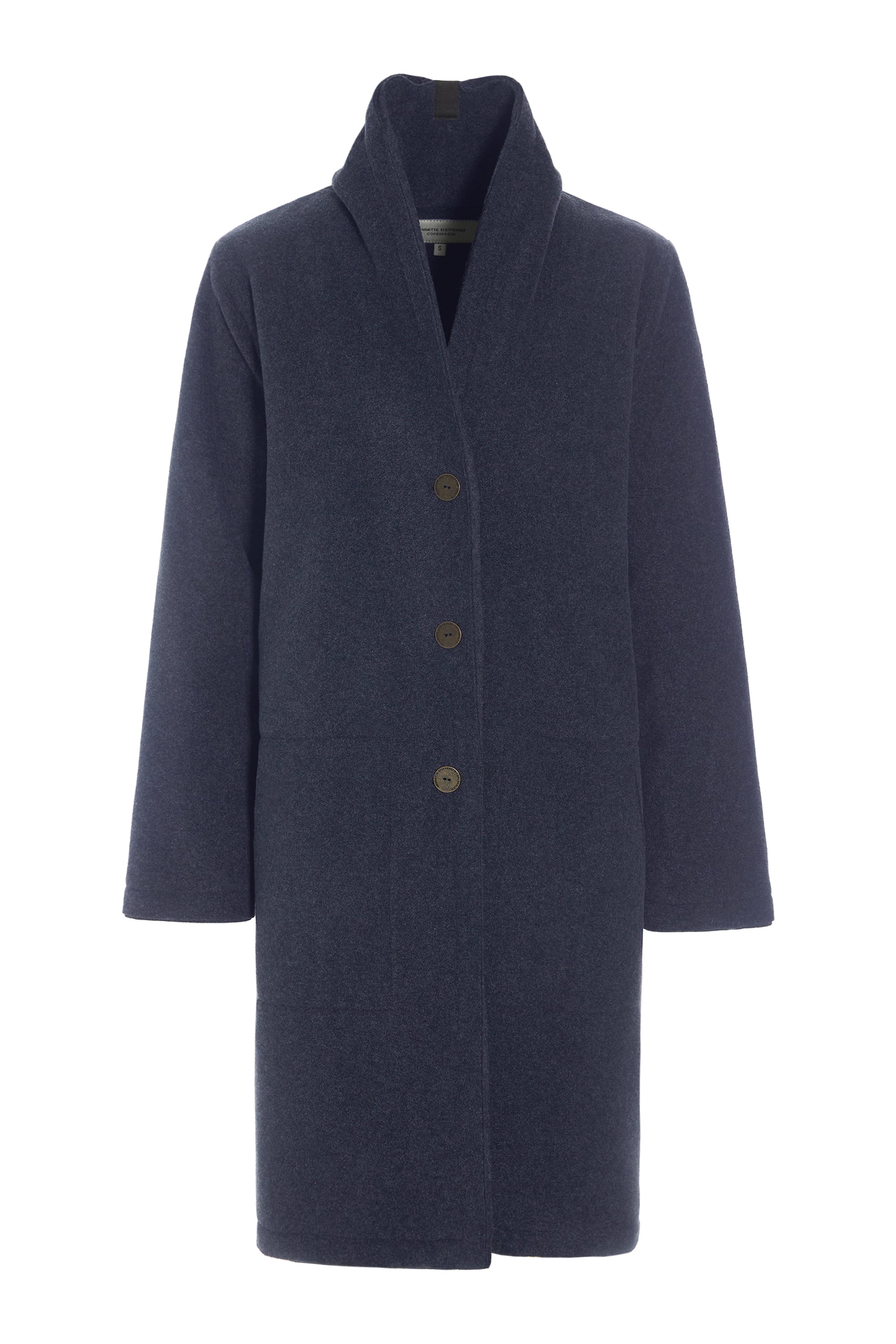 HENRIETTE STEFFENSEN COPENHAGEN FRAKKE DOBBELT LAG - 7165 COATS EVENING BLUE 690