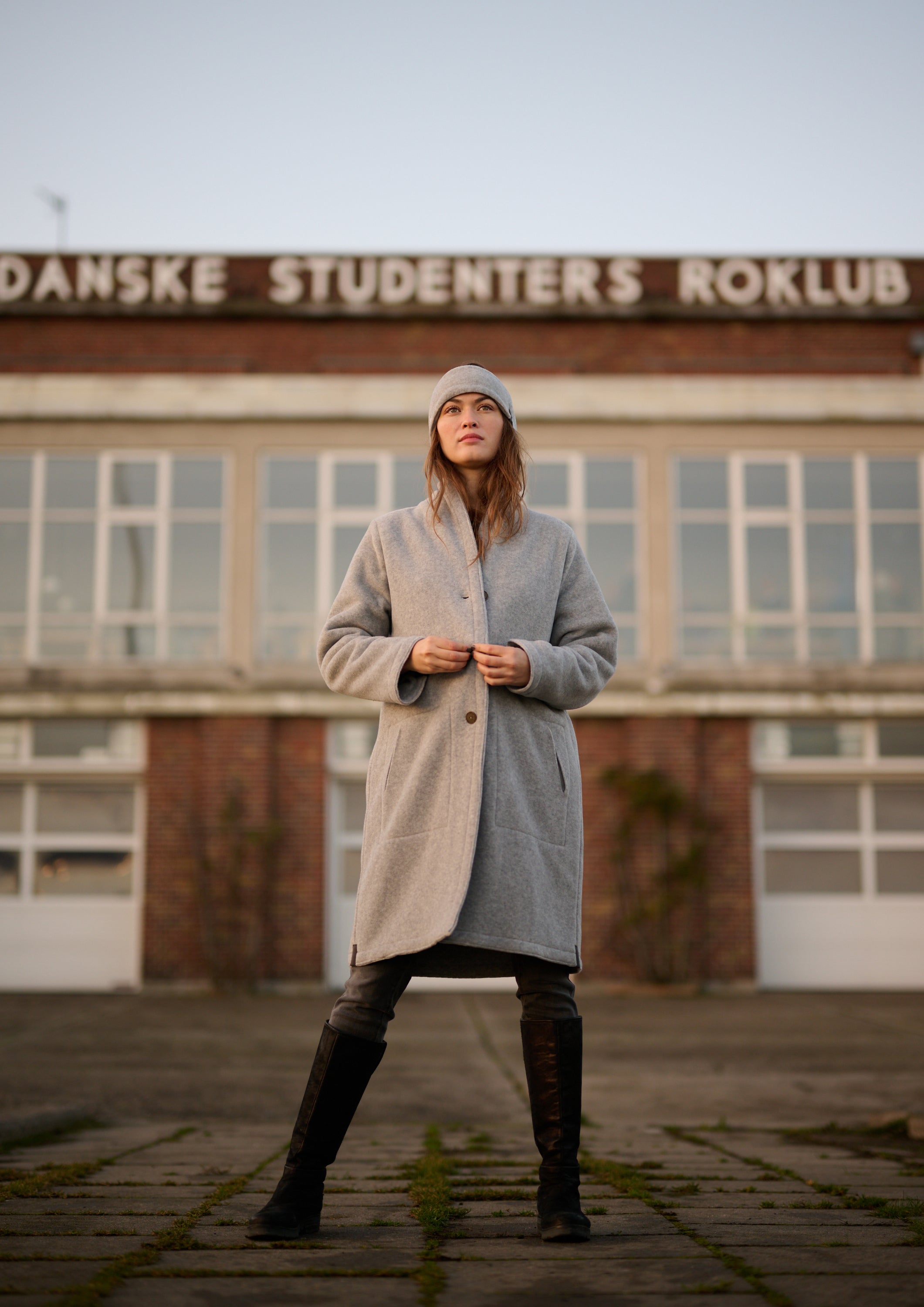 HENRIETTE STEFFENSEN COPENHAGEN FRAKKE DOBBELT LAG - 7165 COATS LIGHT GREY 876