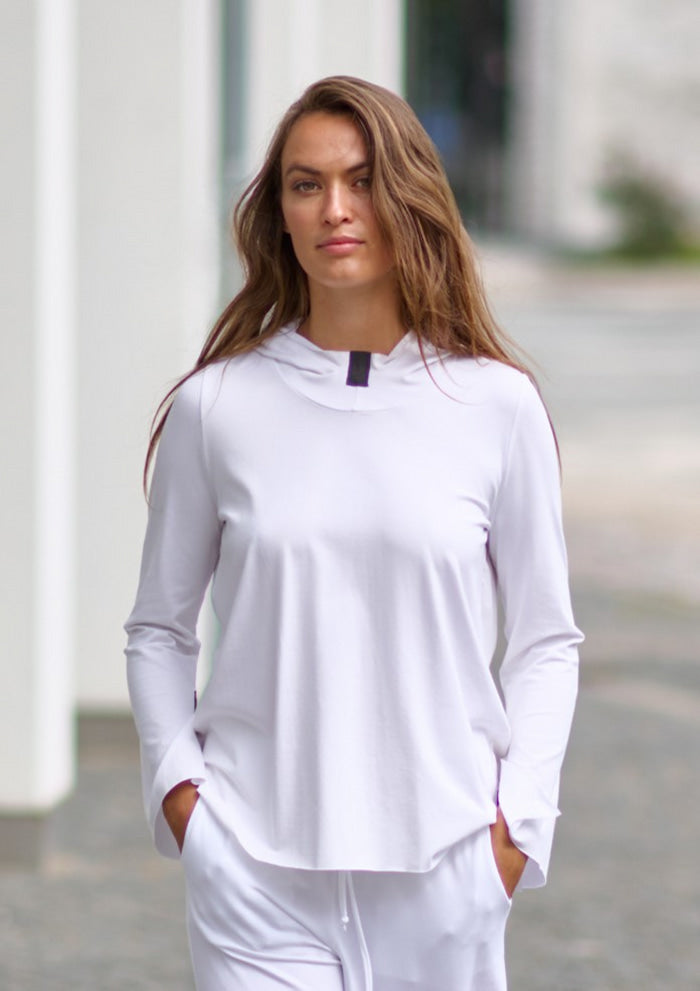 HENRIETTE STEFFENSEN COPENHAGEN HÆTTEBLUSE - 96096 HOODIES WHITE 816